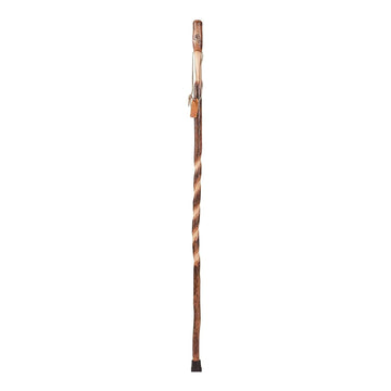 Brazos Twisted Hickory Walking Stick - 58 Inch Height