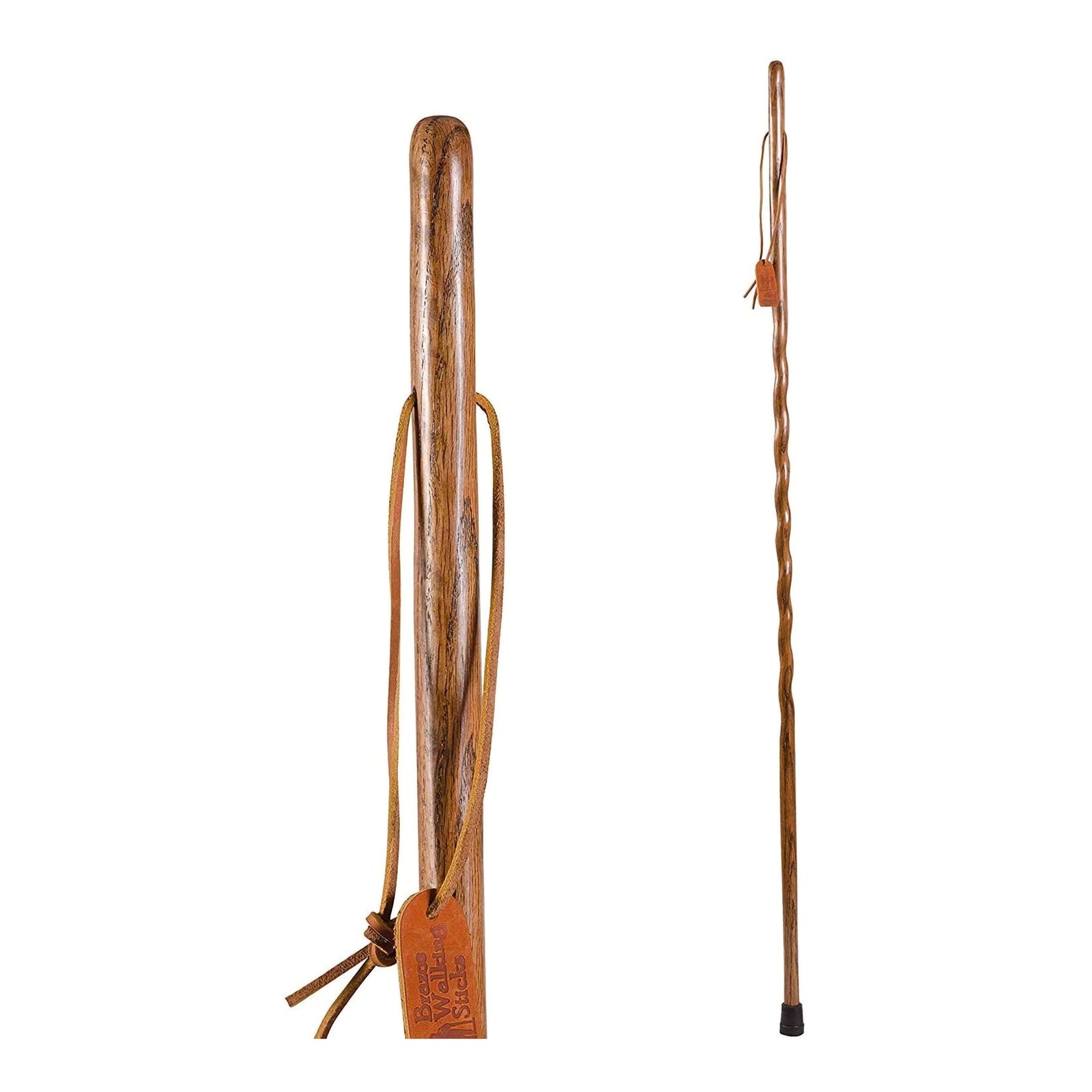 Brazos Twisted Oak Backpacker Walking Stick - 58 Inch