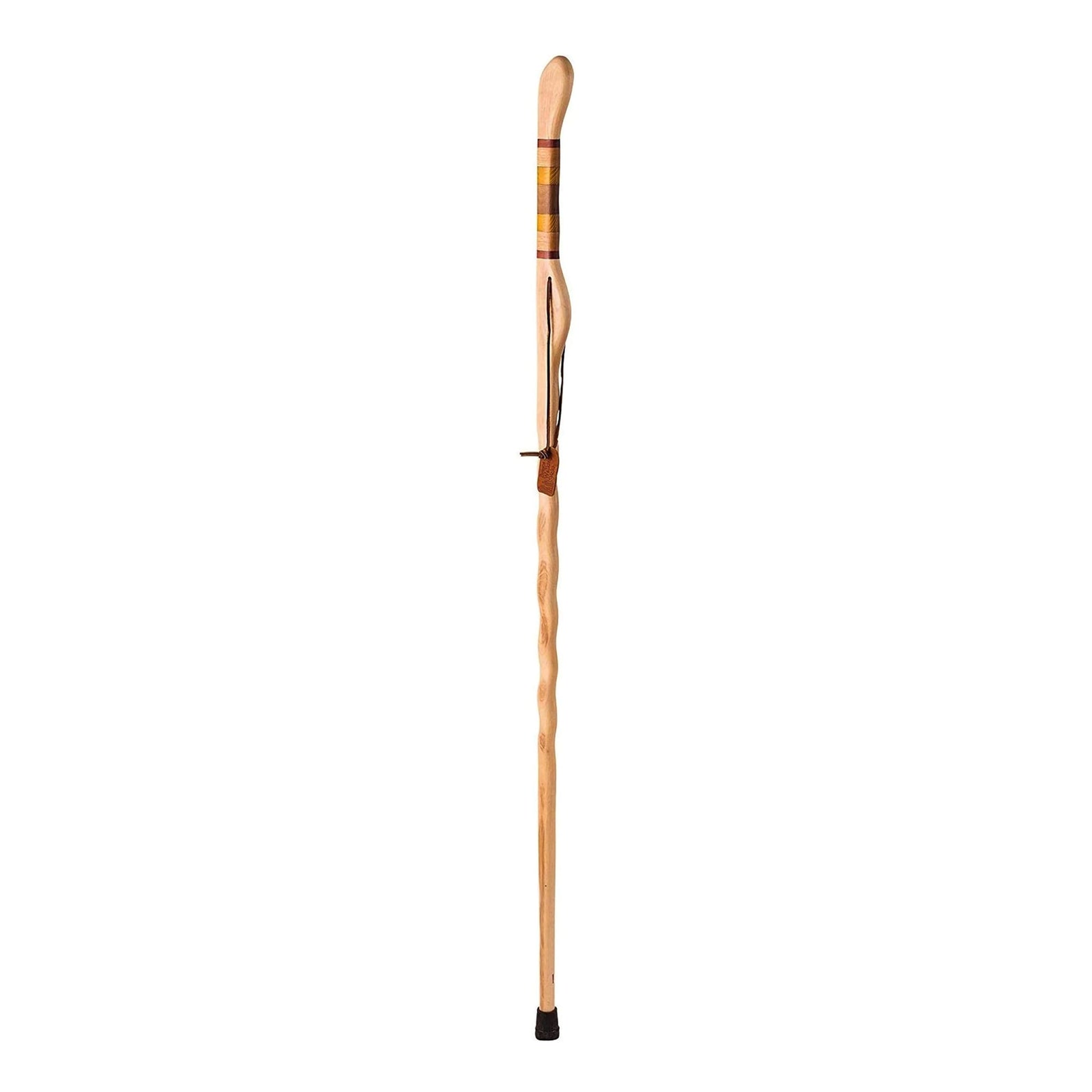 Brazos Wood Walking Stick - 58 Inch Height, Twist Hickory Texas Safari