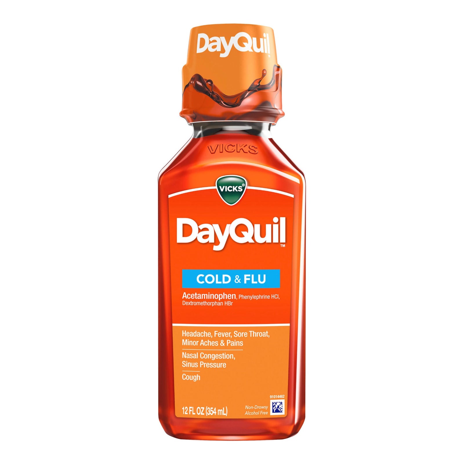 Vicks DayQuil Cold & Flu Liquid, 12 oz