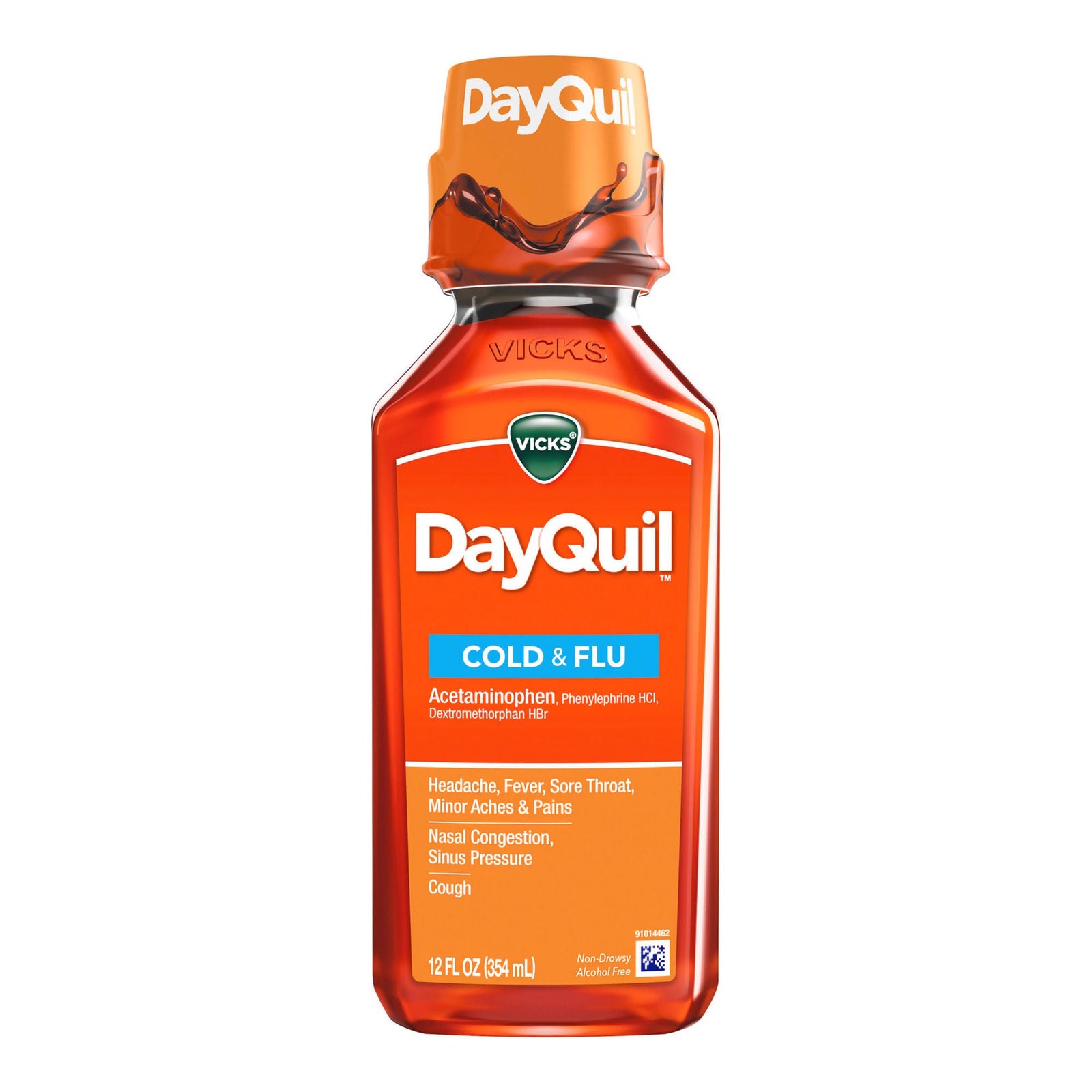Vicks DayQuil Cold & Flu Liquid, 12 oz