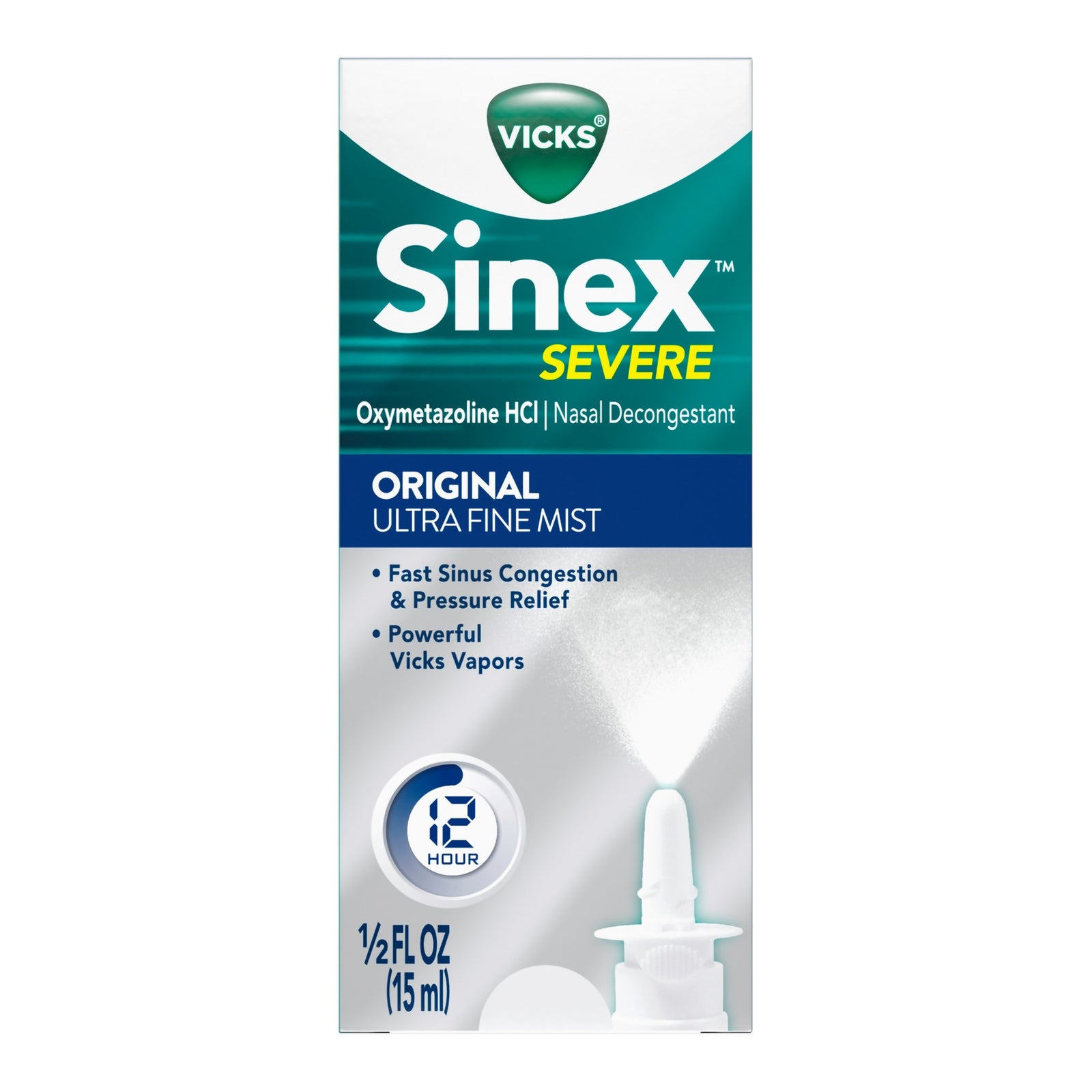 Vicks Sinex Severe 0.05% Nasal Decongestant Spray 0.5 oz