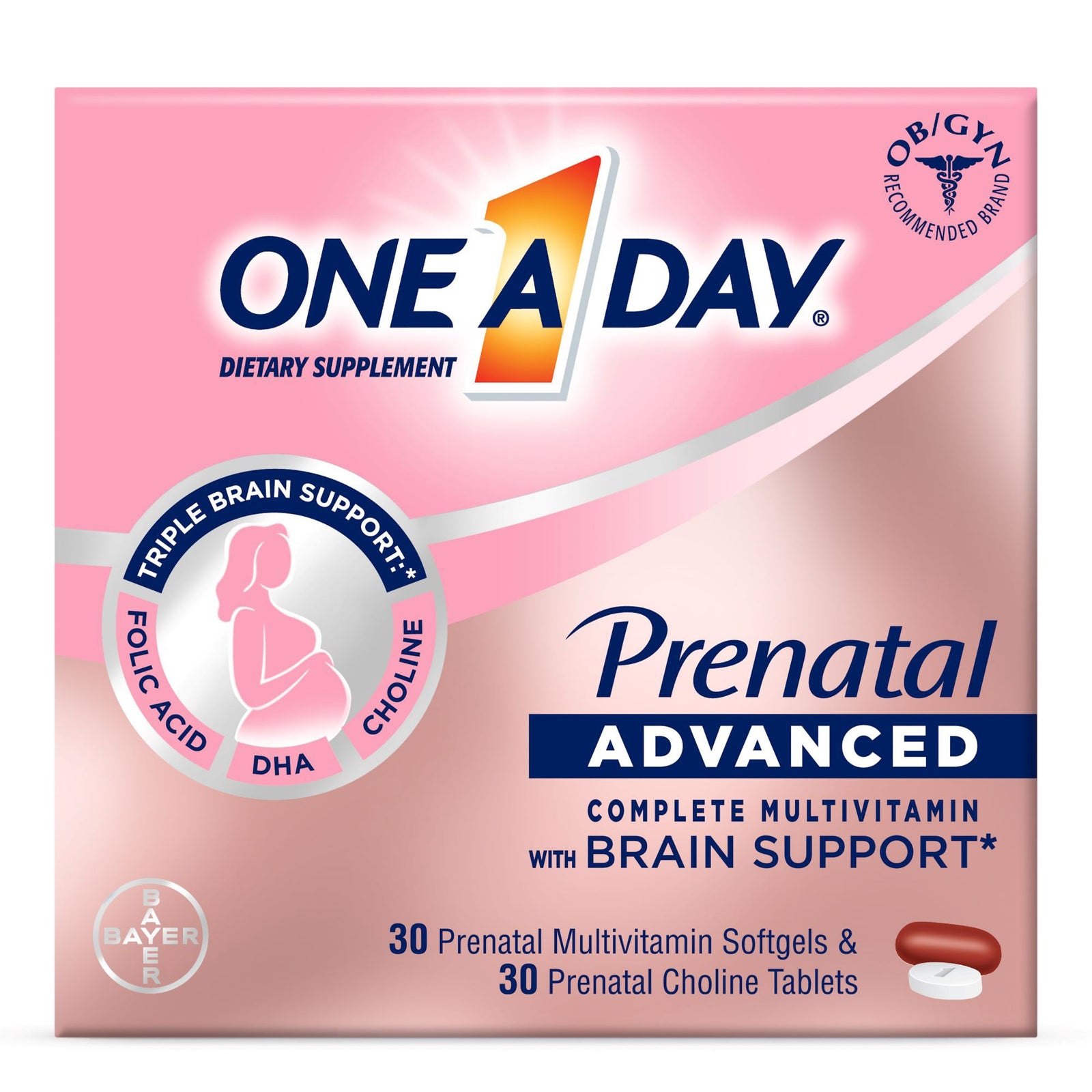One A Day Prenatal Vitamin Softgels 60 Count
