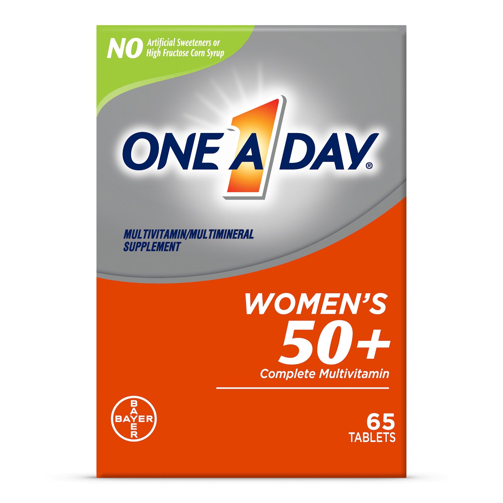 One A Day Women's 50+ Complete Multivitamin Tablets 65 per Bottle