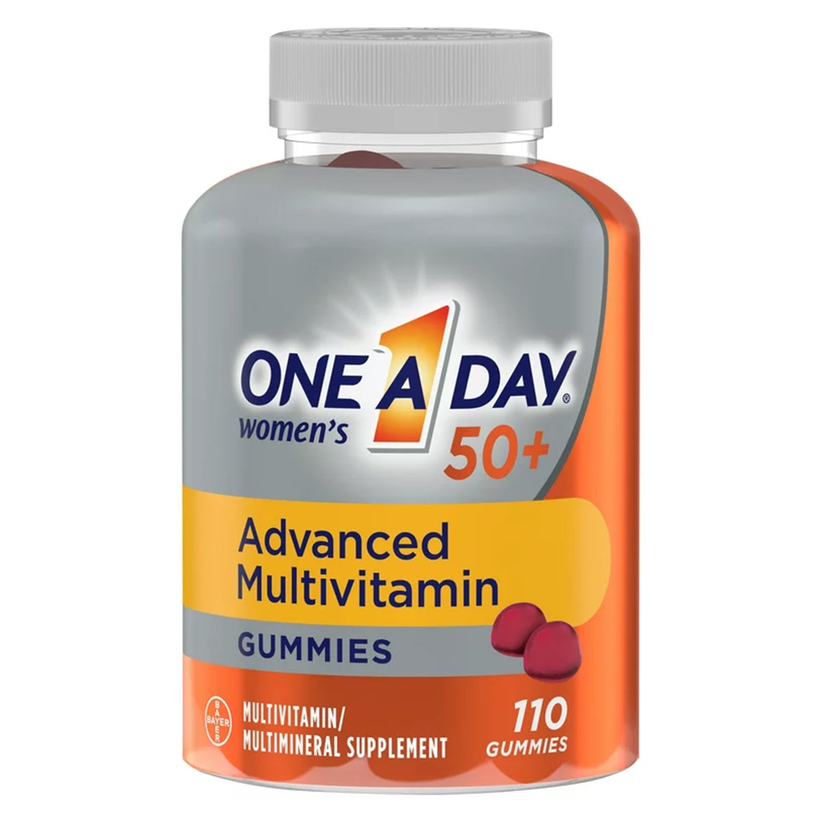 One A Day Women's 50+ Gummy Multivitamin Supplement 110 Count