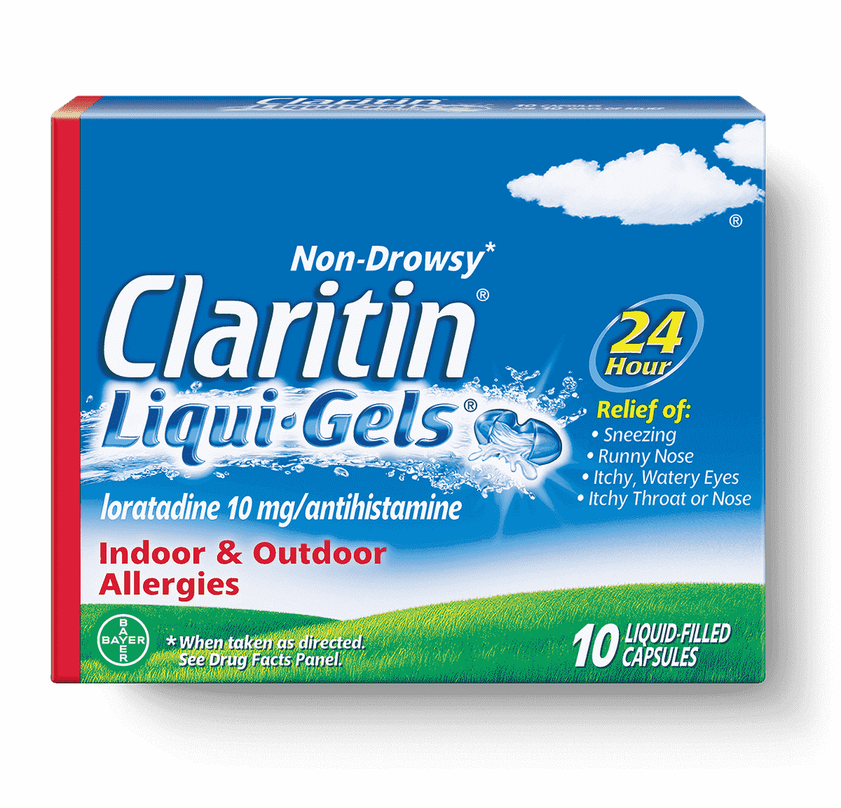 Claritin Liquigels Loratadine 10 mg Gelcaps - Box of 10