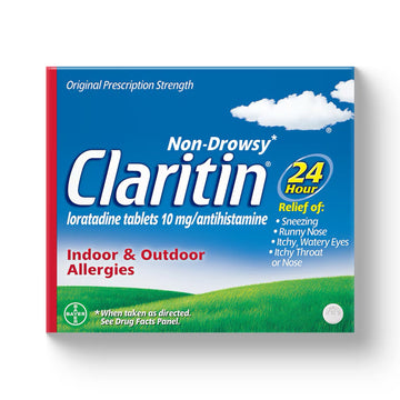 Claritin 24HR Loratadine 10 mg Allergy Relief Tablets 30 per Box