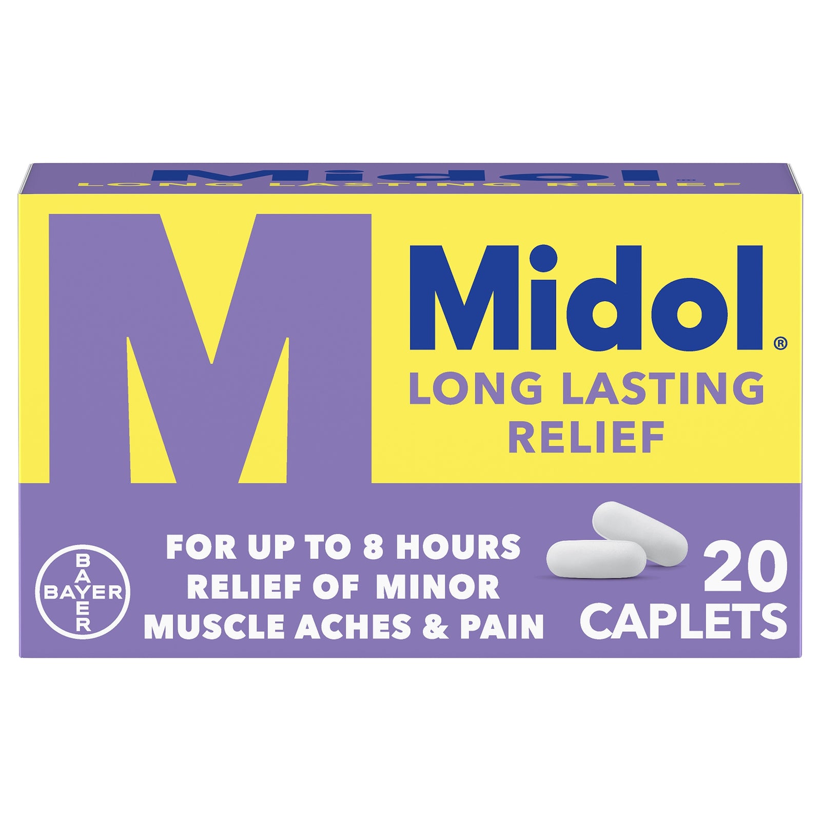 Midol Cramp Relief Caplets 650 mg 20 Count