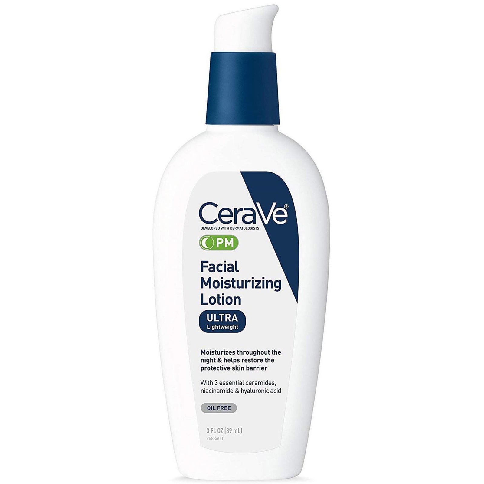 CeraVe PM Facial Moisturizer 3 oz Pump Bottle