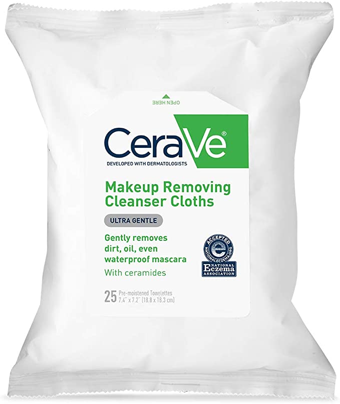 CeraVe Makeup Remover Wipes Unscented - Pack of 25