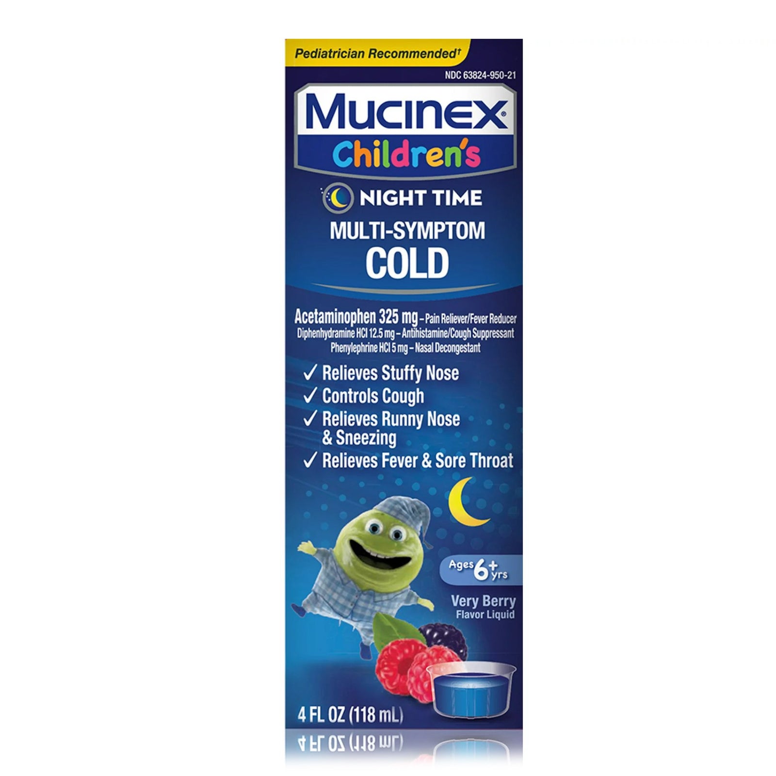 Children's Mucinex Nighttime Multi-Symptom Cold Liquid 4 oz