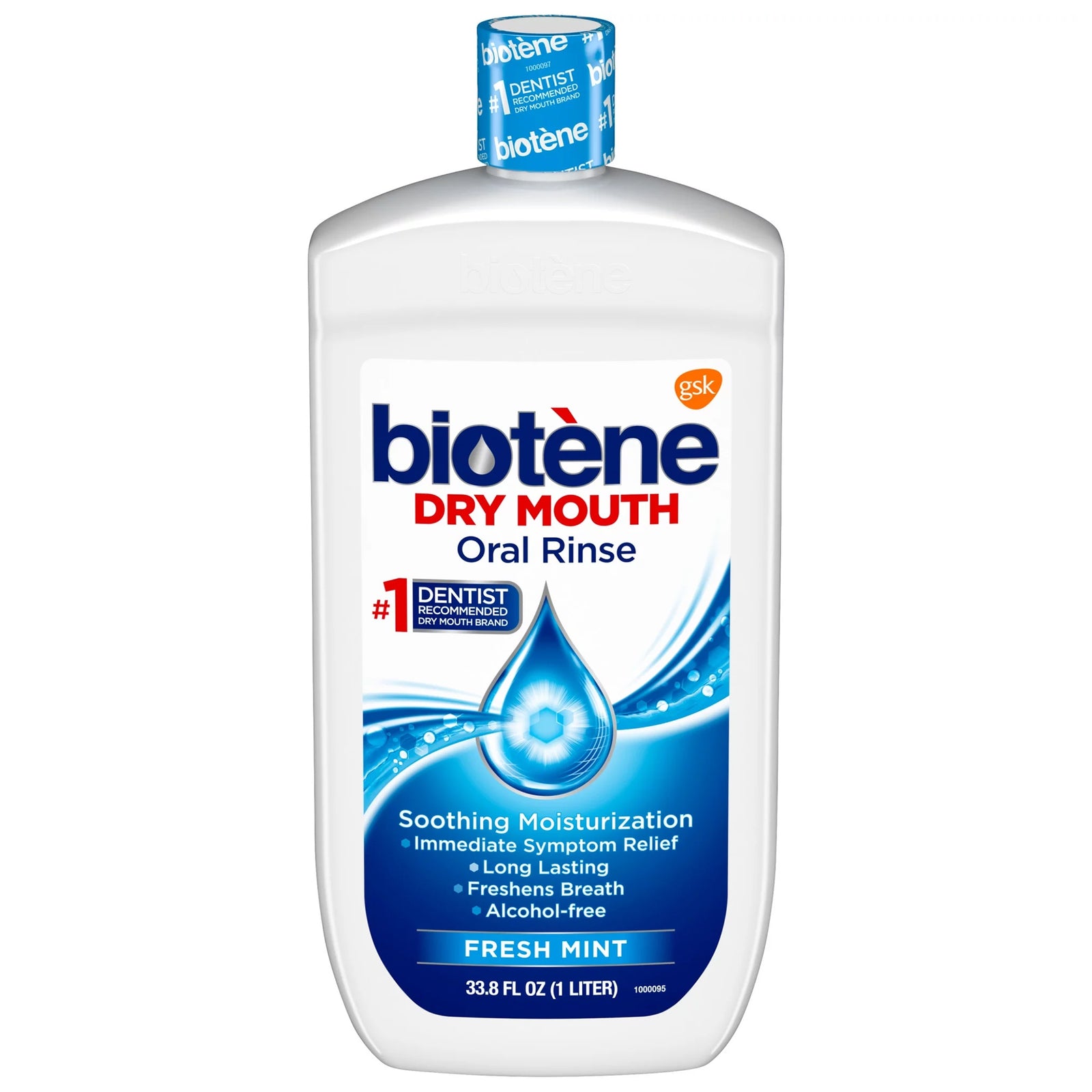 Biotene Mouthwash Dry Mouth Fresh Mint 33.8 oz.