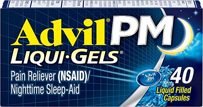 Advil PM Nighttime Pain Relief 200 mg Ibuprofen Gelcaps