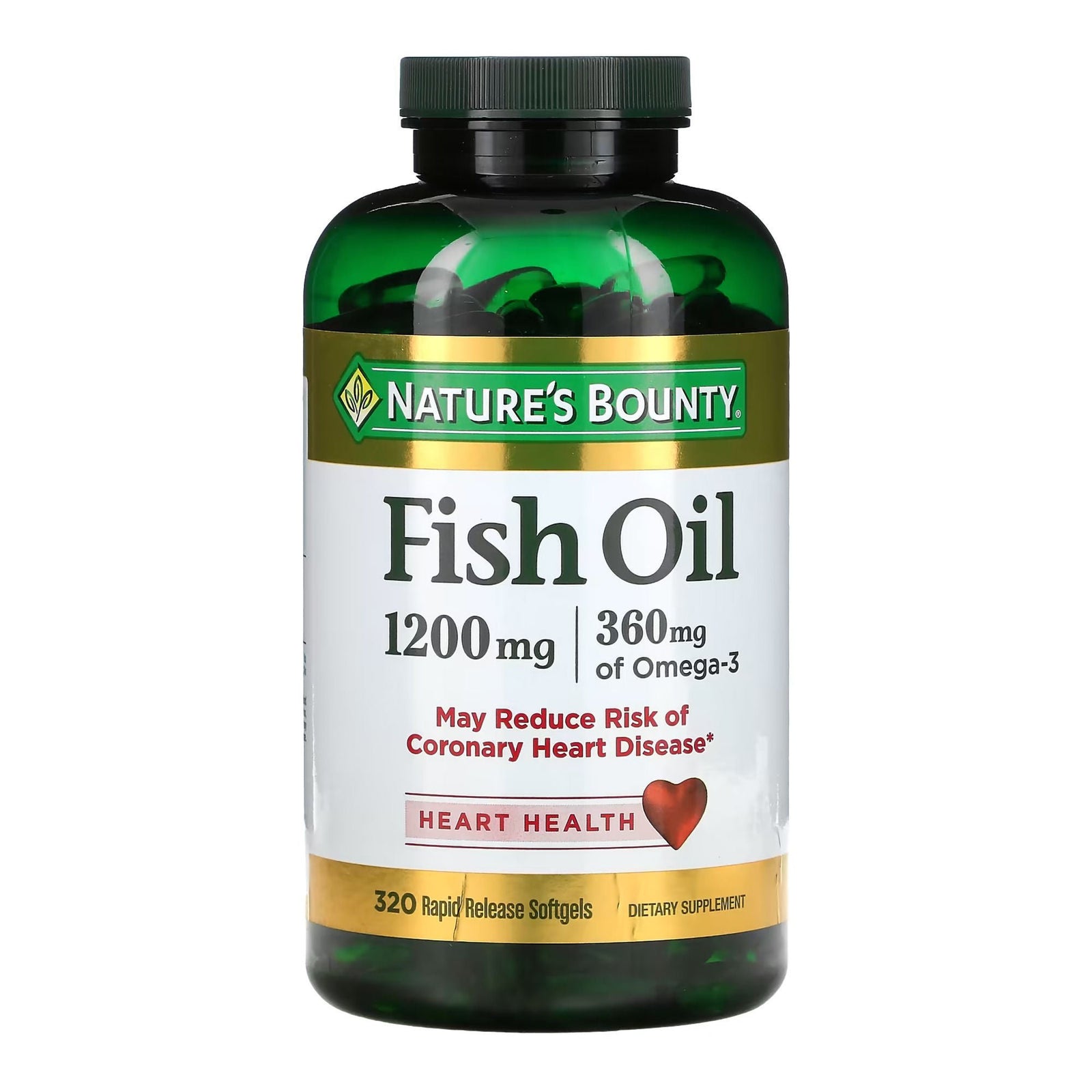 McKesson Nature's Bounty Fish Oil Softgel Capsules 1200 mg