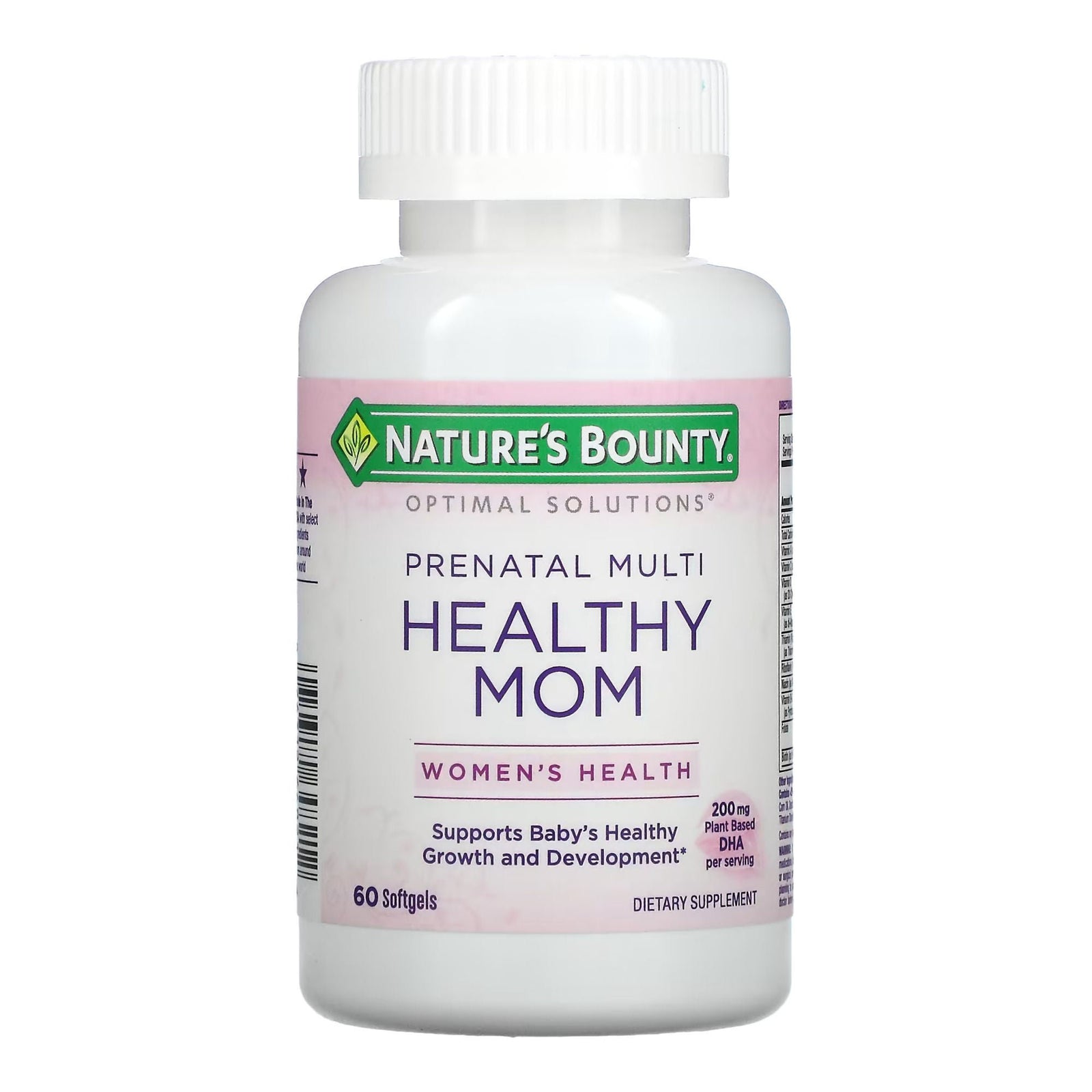 Nature's Bounty Healthy Mom Prenatal Multi Softgels, 200 mg