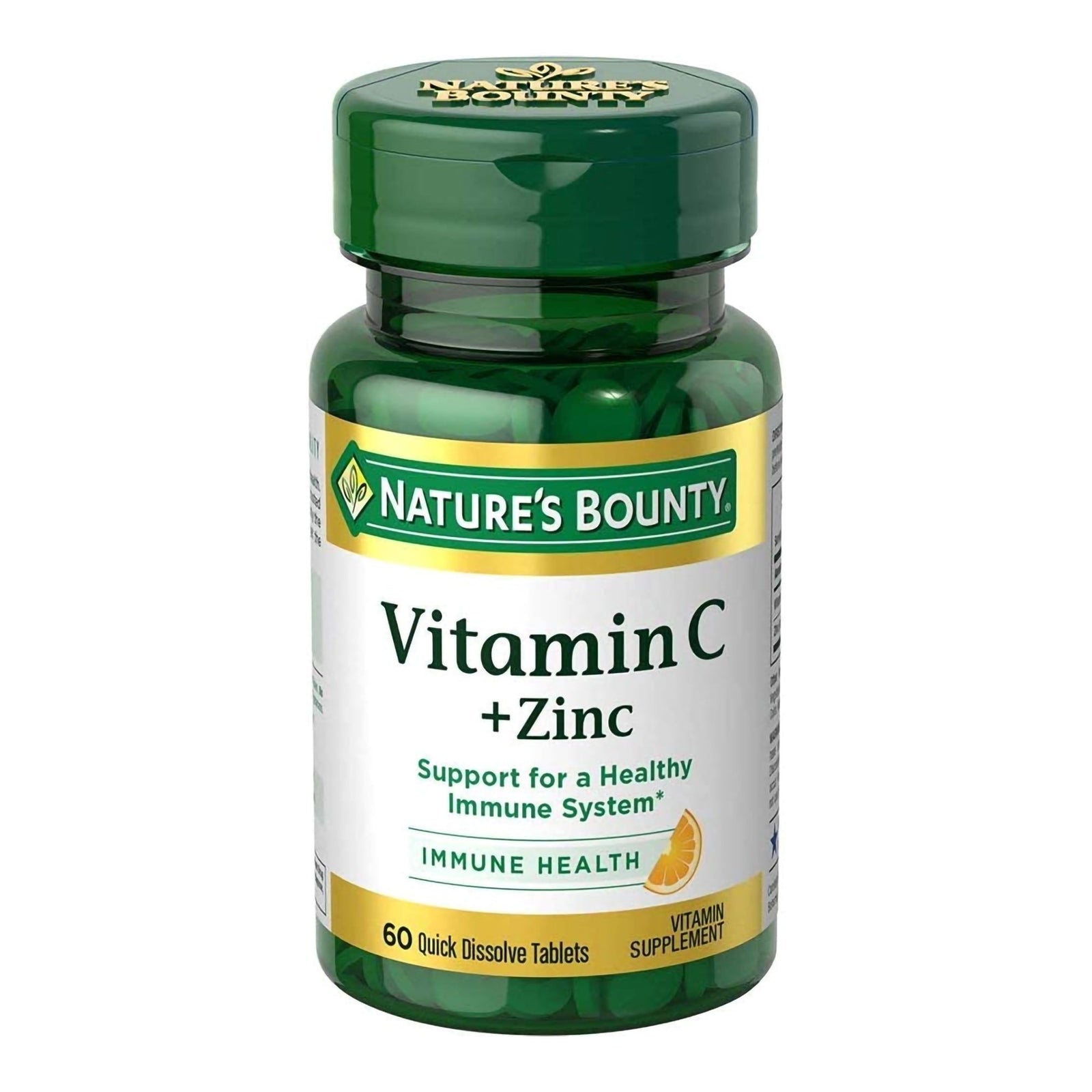 Nature's Bounty Vitamin C + Zinc Tablets 60 Count