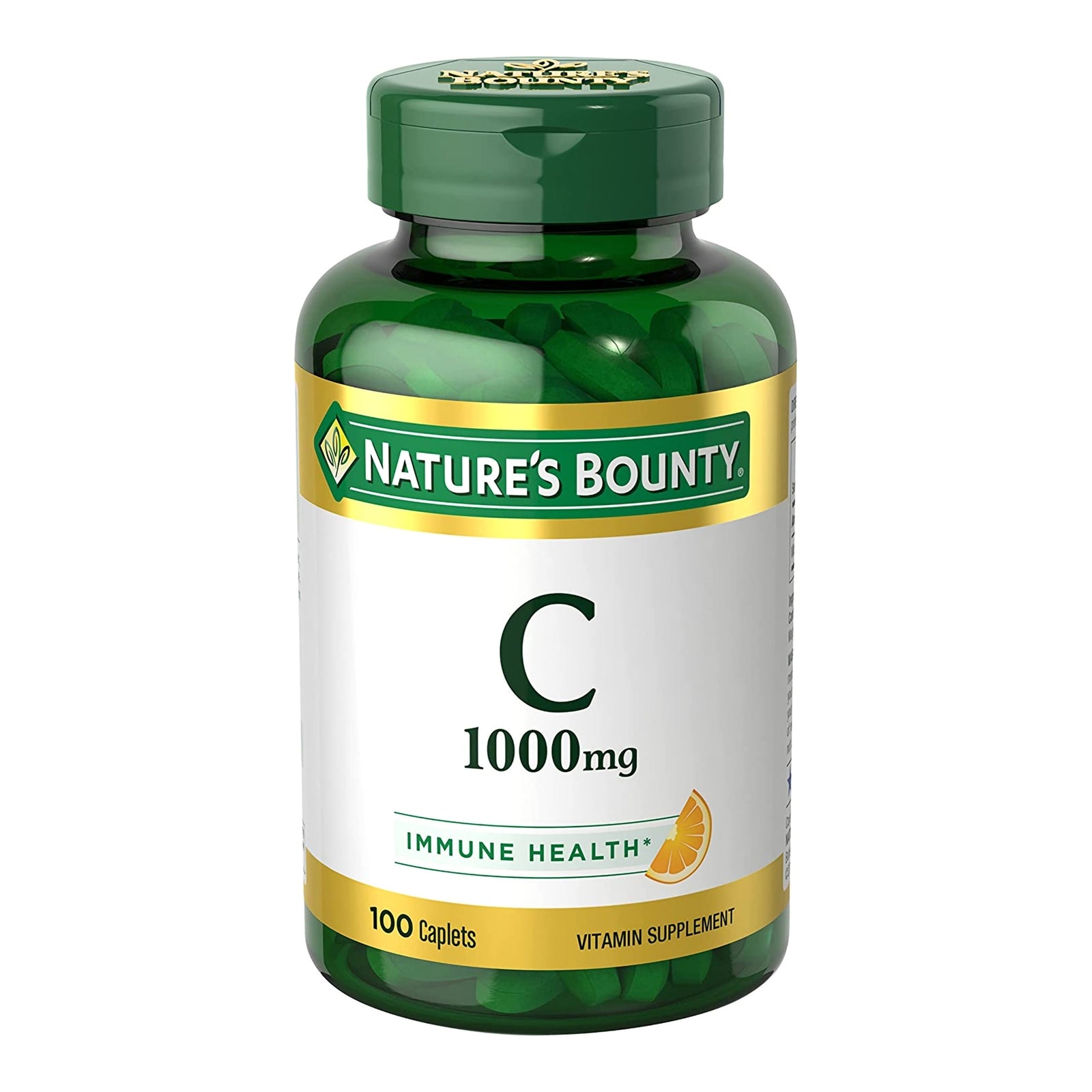 Nature's Bounty Vitamin C 1,000 mg Capsules, 100 per Bottle