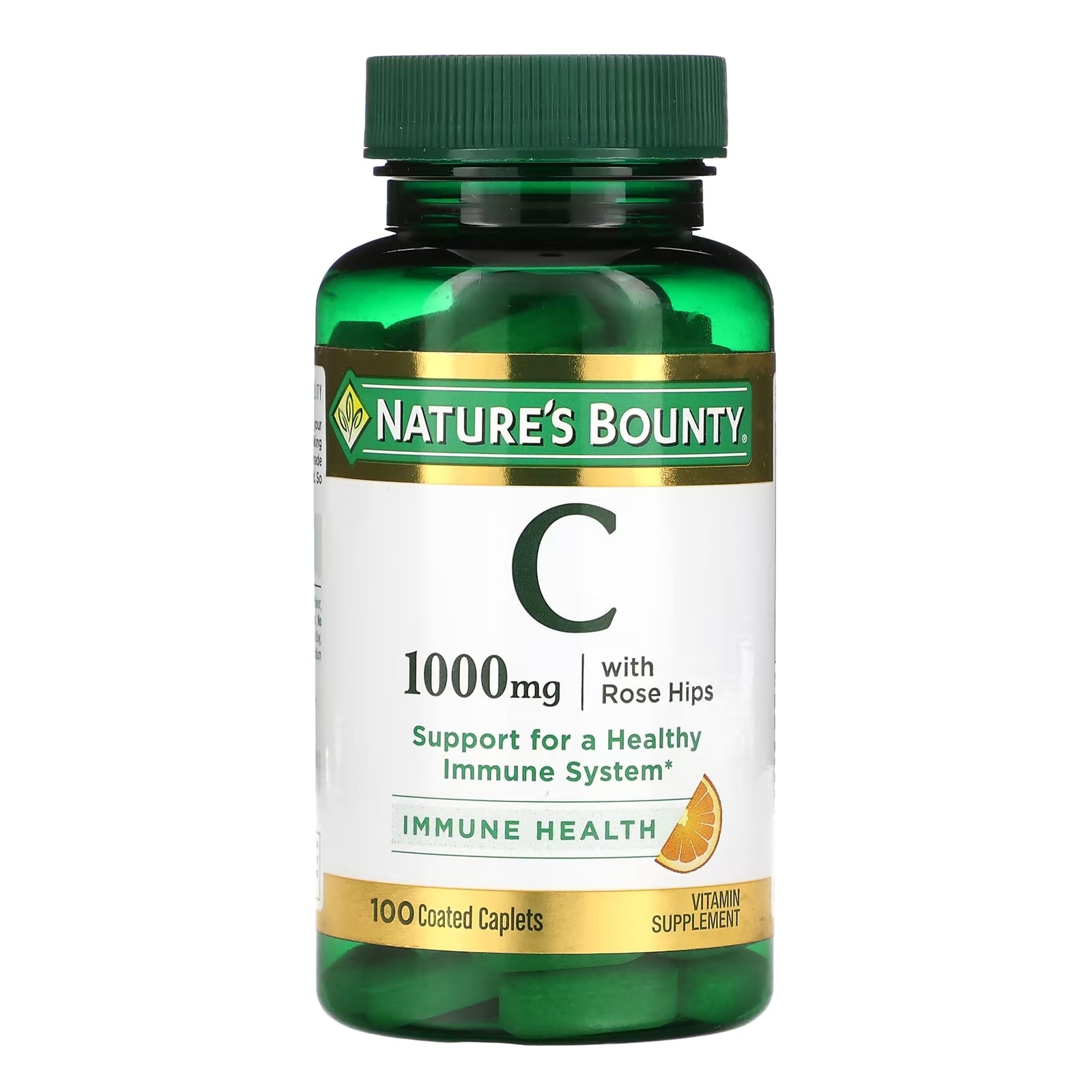 Nature's Bounty Vitamin C with Rose Hips 1,000 mg Capsules, 100 per Bottle