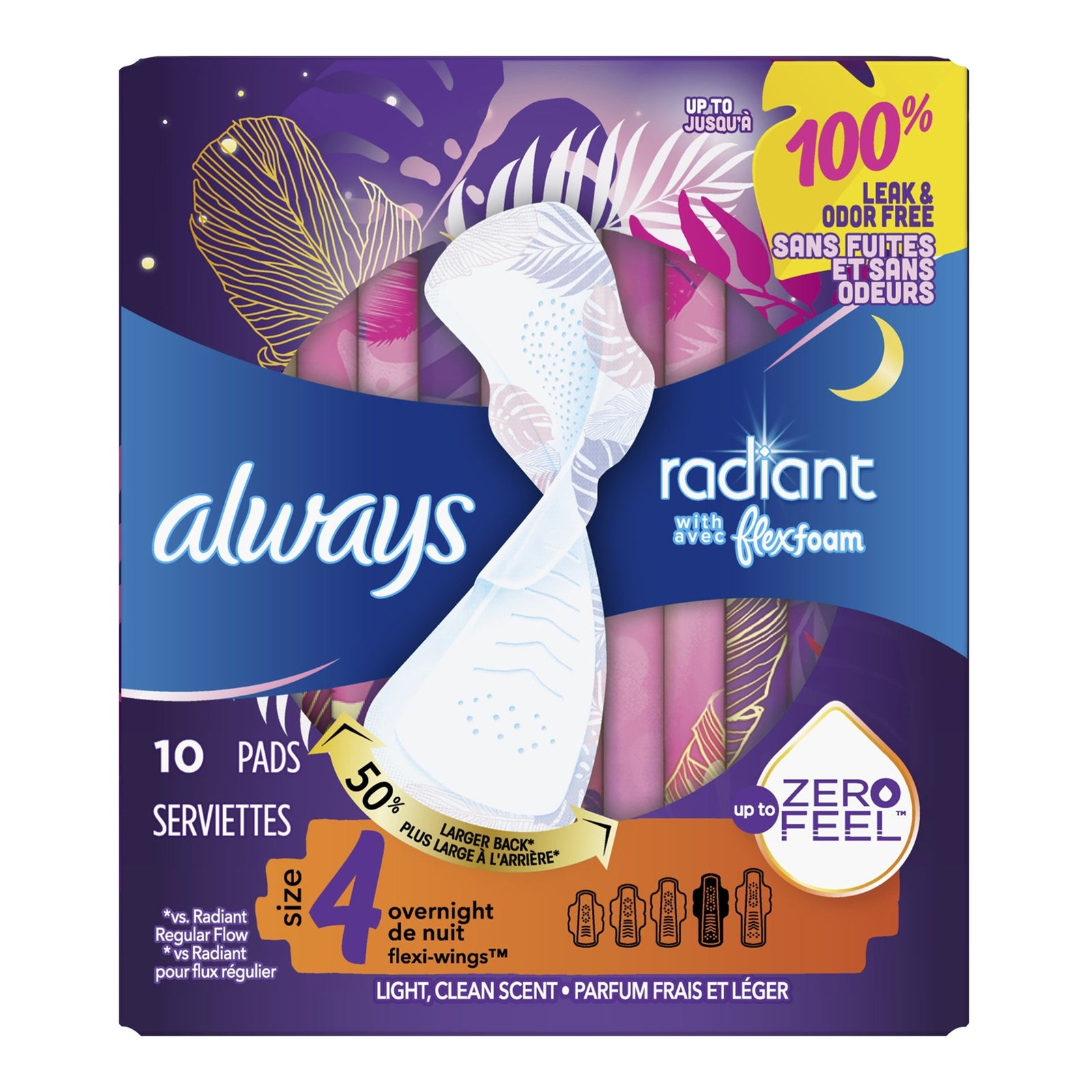 Always Radiant with FlexFoam Feminine Pads