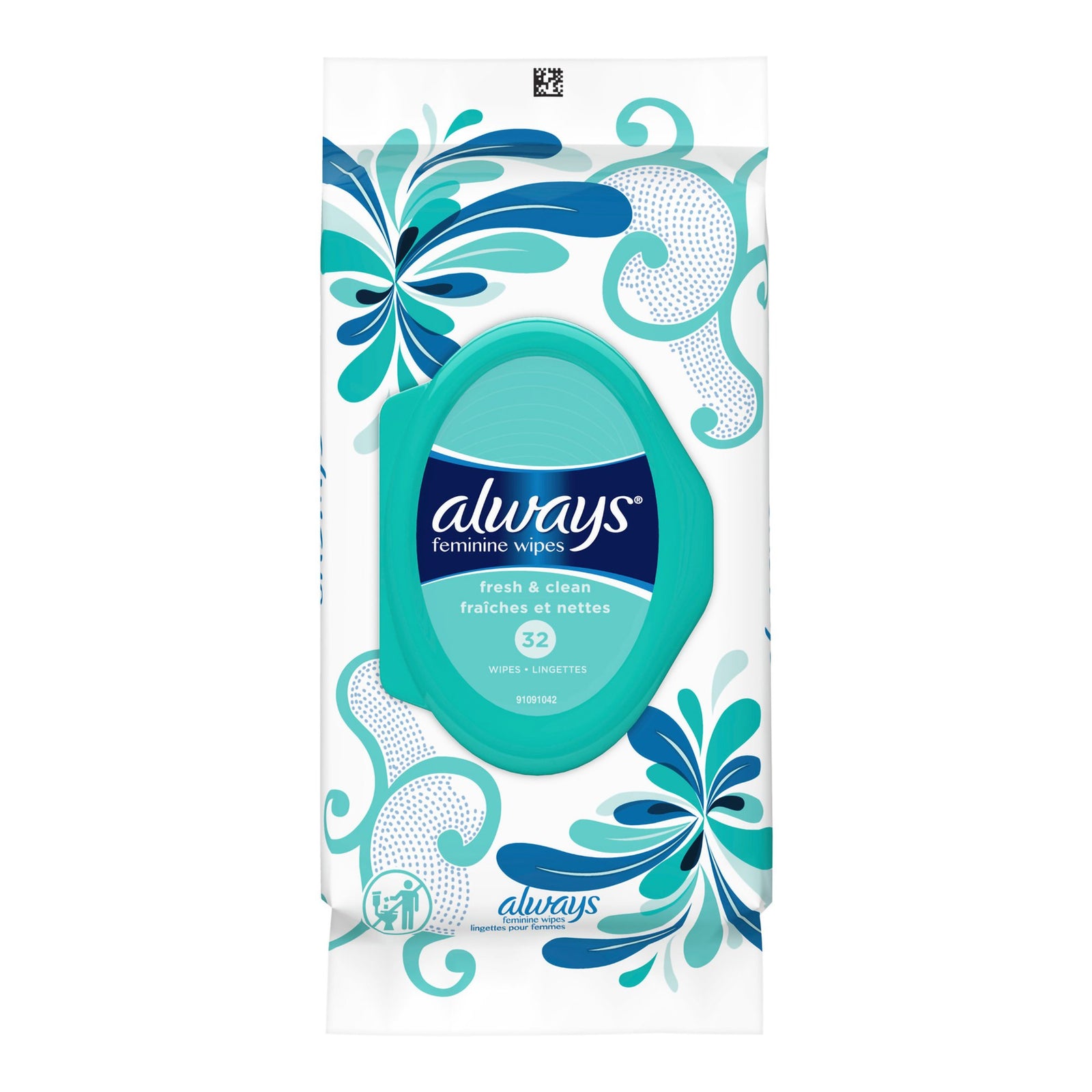 Always® Refresh Feminine Hygiene Wipes 32 Count