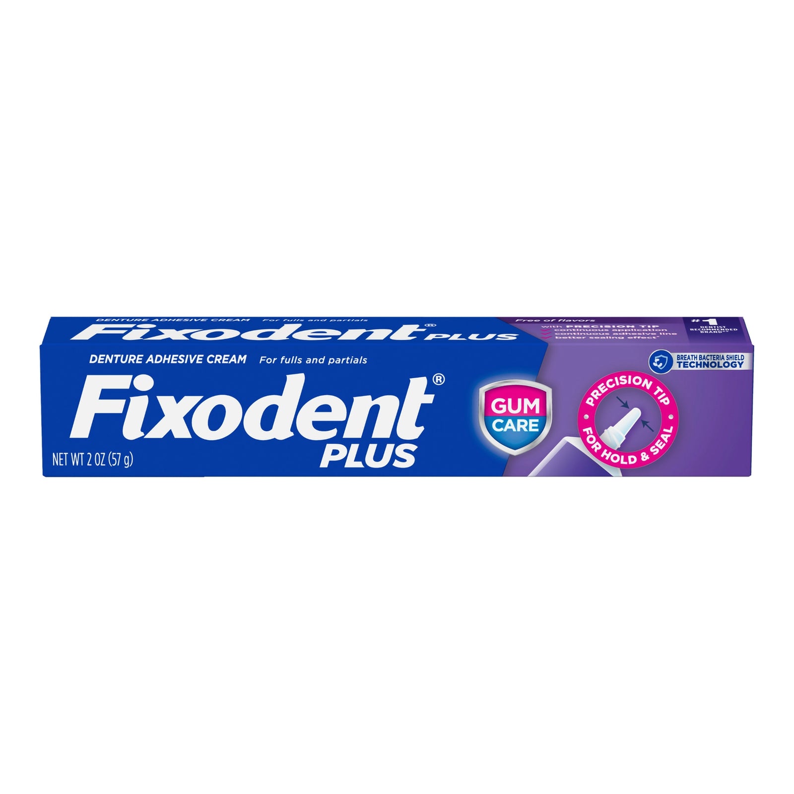 Fixodent Plus Gum Care Denture Adhesive Cream 2 oz
