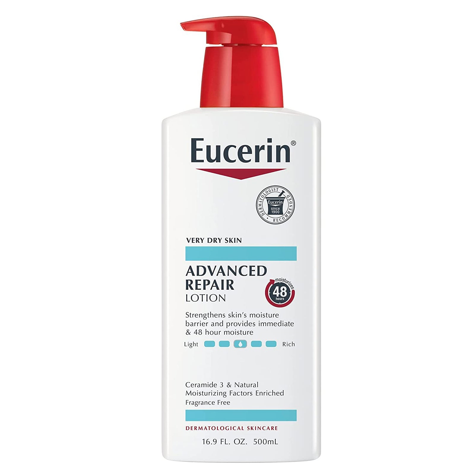 Eucerin Advanced Repair Hand and Body Moisturizer 16.9 oz Pump Bottle