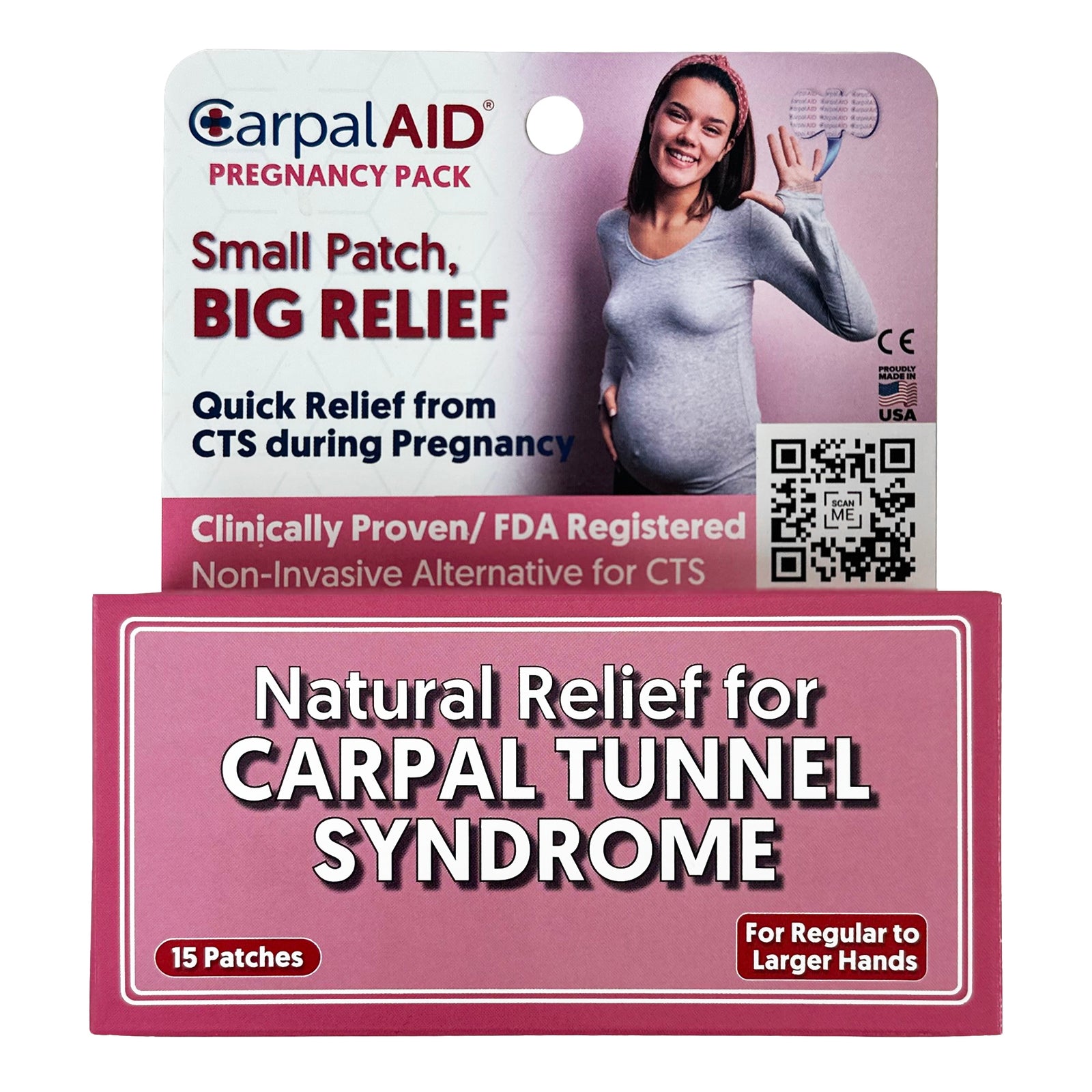 Carpal AID® Patch Hand-Based Carpal Tunnel Support