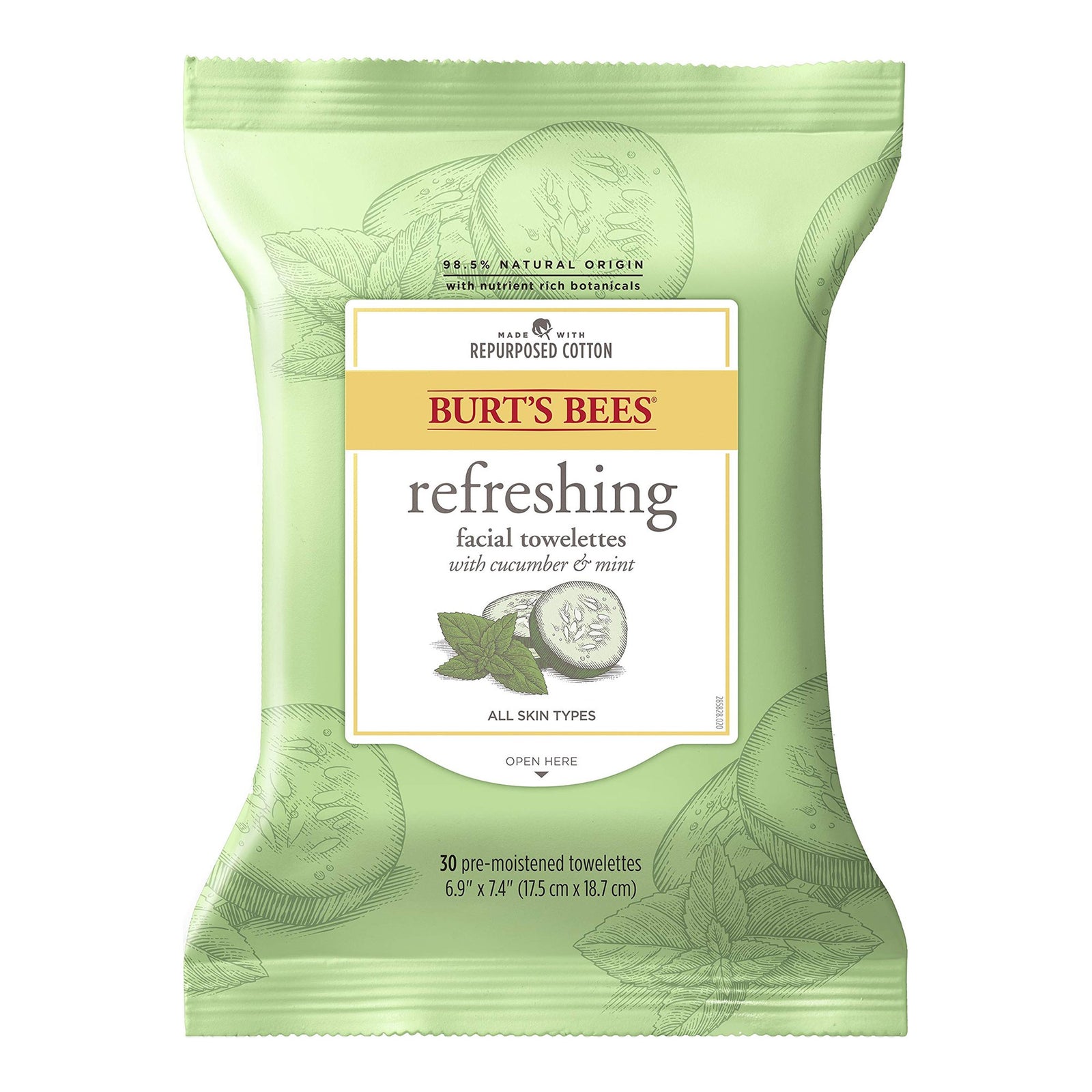 Burt's Bees Facial Cleansing Wipes, 30 per Pack