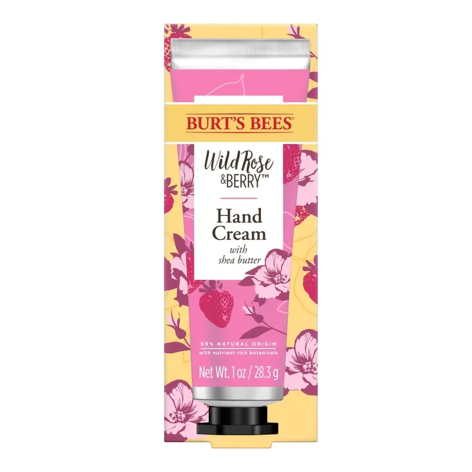 Burt's Bees Wild Rose and Berry Hand Moisturizer 1 oz Tube - 4 Pack