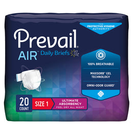 Prevail Air Plus Unisex Adult Incontinence Brief