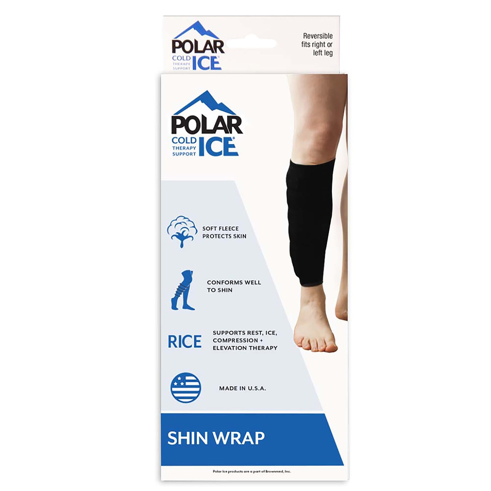 Polar Ice® Shin Cold Pack with Wrap - One Size Fits Most