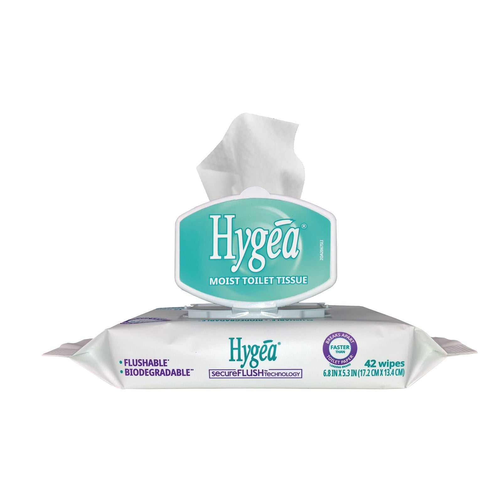 Hygea® Flushable Personal Wipes - Scented 42 Count Soft Pack