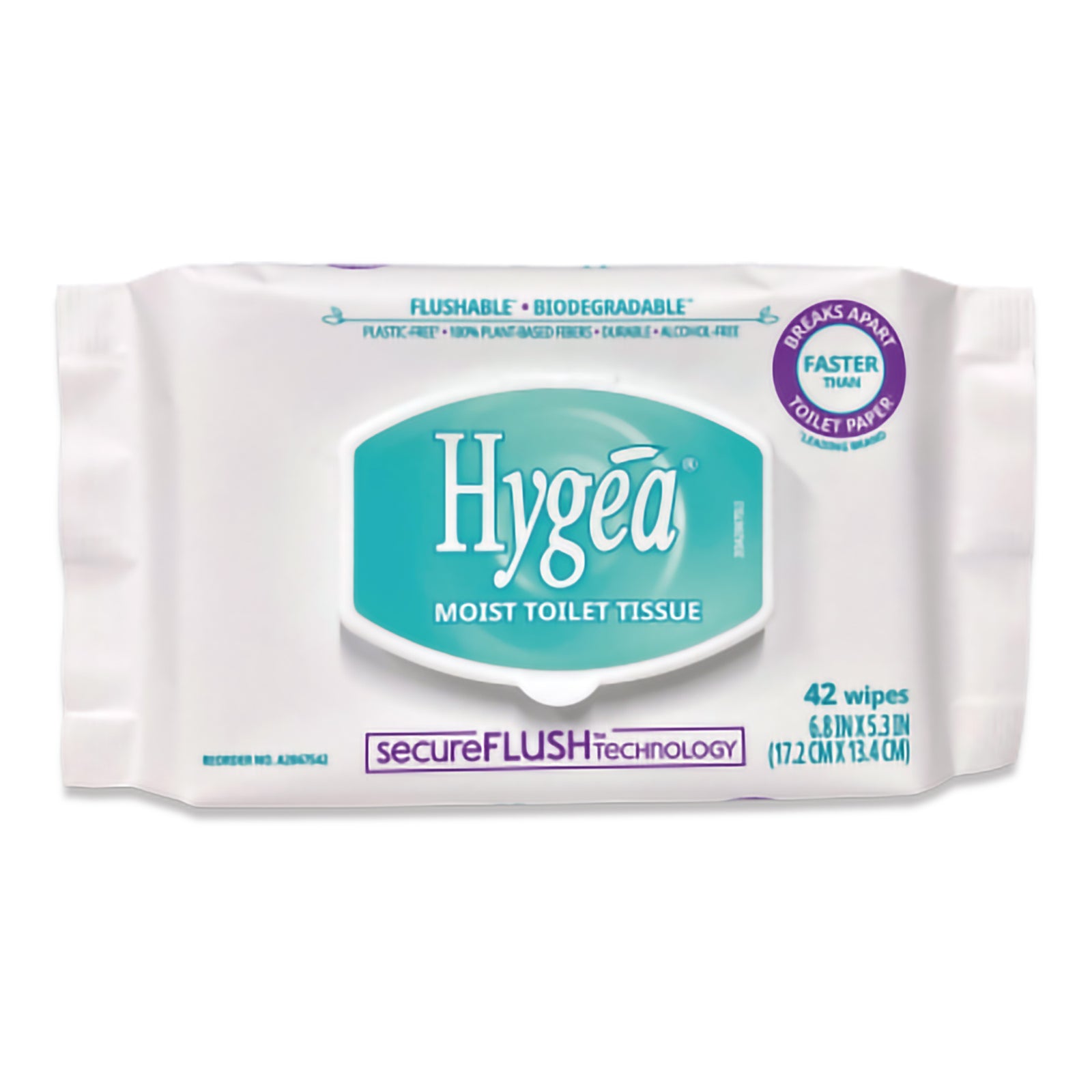 Hygea® Flushable Personal Wipes - Scented 42 Count Soft Pack