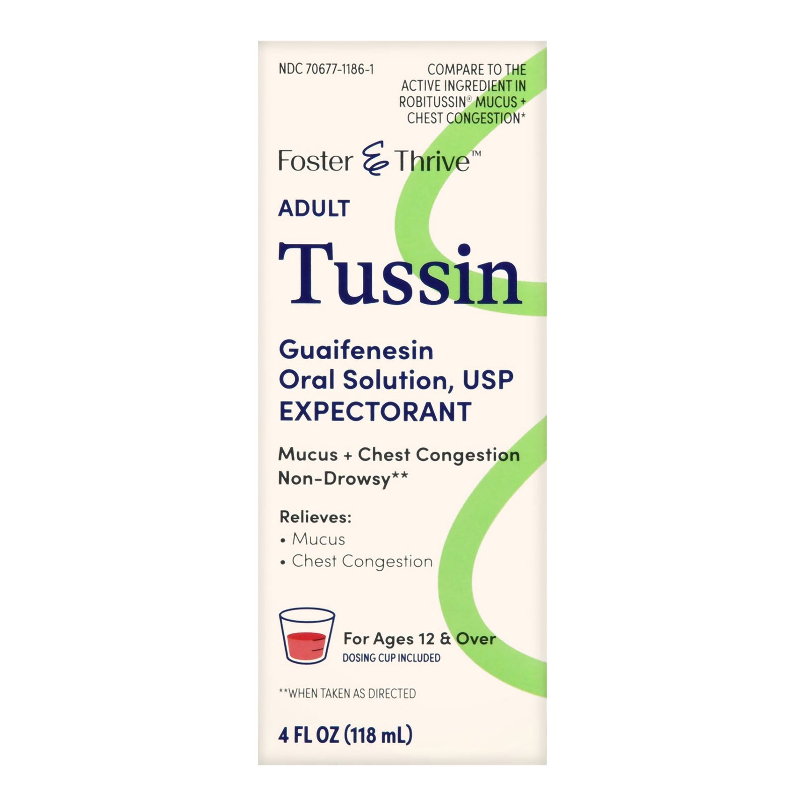 Foster & Thrive™ Guaifenesin 200 mg/5 mL Cough Syrup 4 oz
