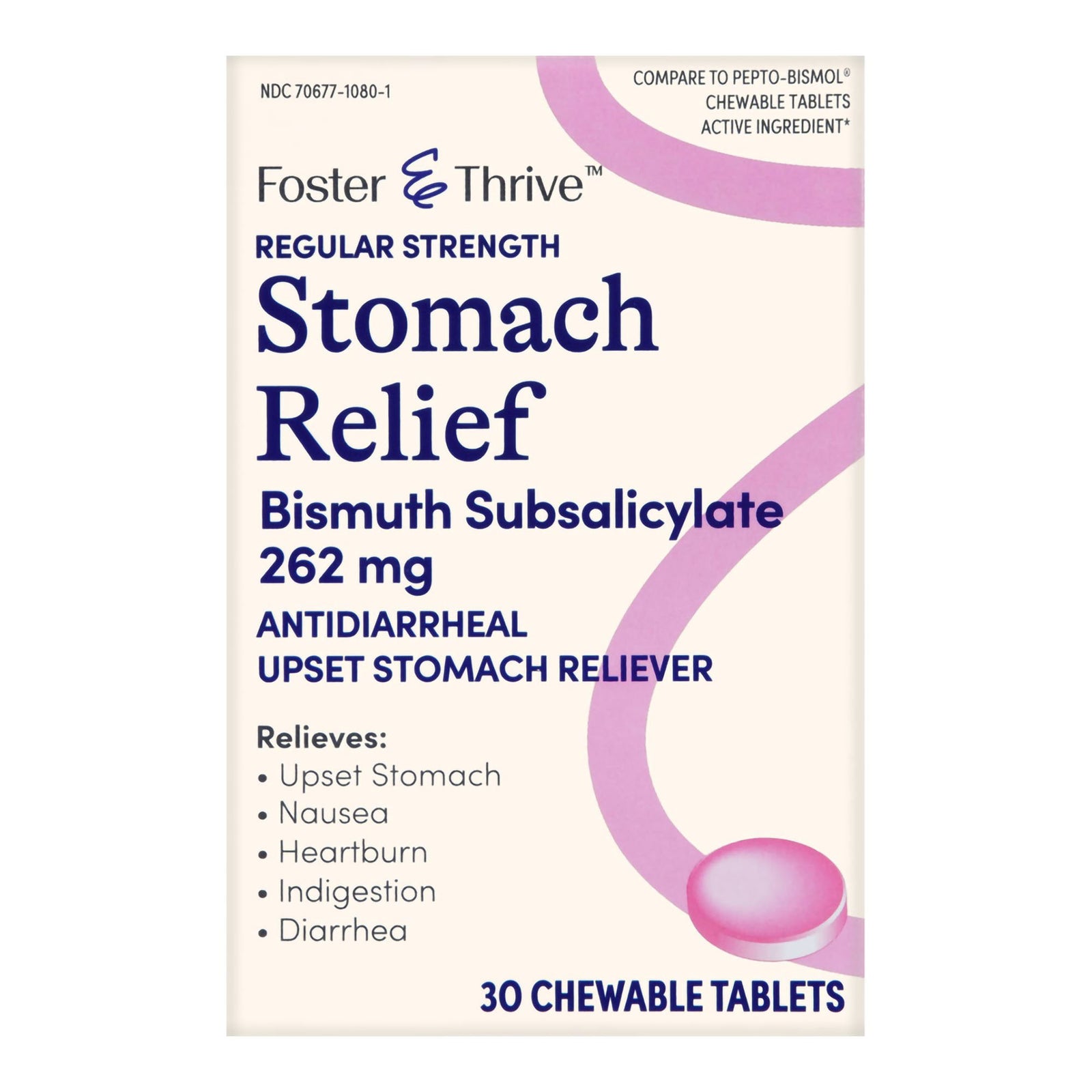 Foster & Thrive™ Anti-Diarrheal 262 mg Chewable Tablets, 30 Count