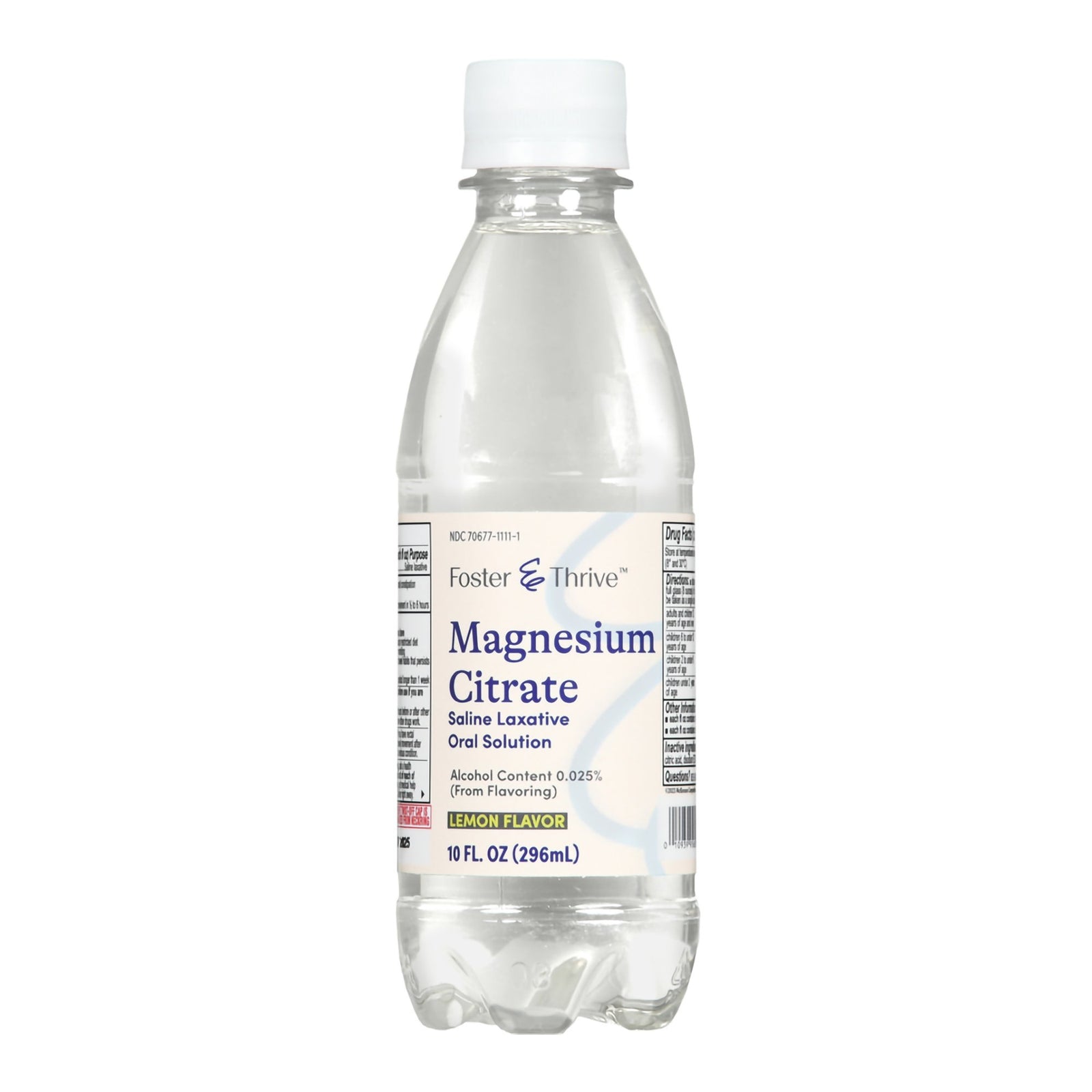 Foster & Thrive Magnesium Citrate Lemon Flavor Laxative 10 oz