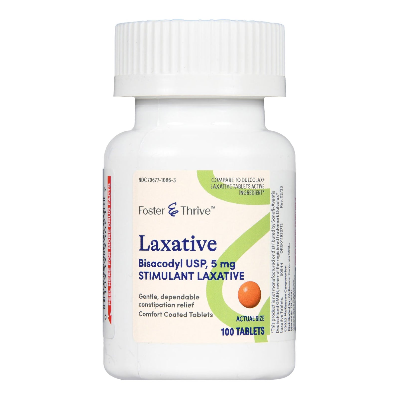 Foster & Thrive™ Bisacodyl Laxative Tablets 5 mg, 100 Count