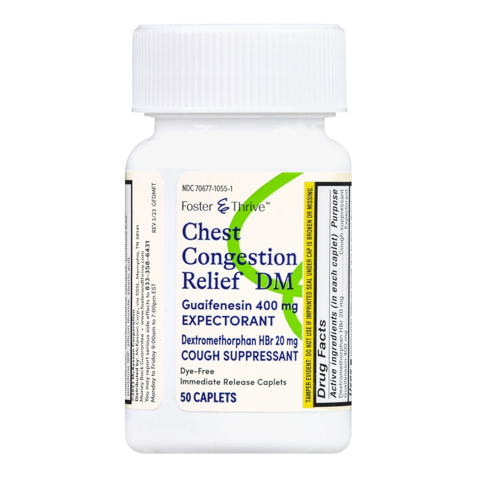Foster & Thrive™ Cold and Cough Relief 400 mg - 20 mg Strength Tablets
