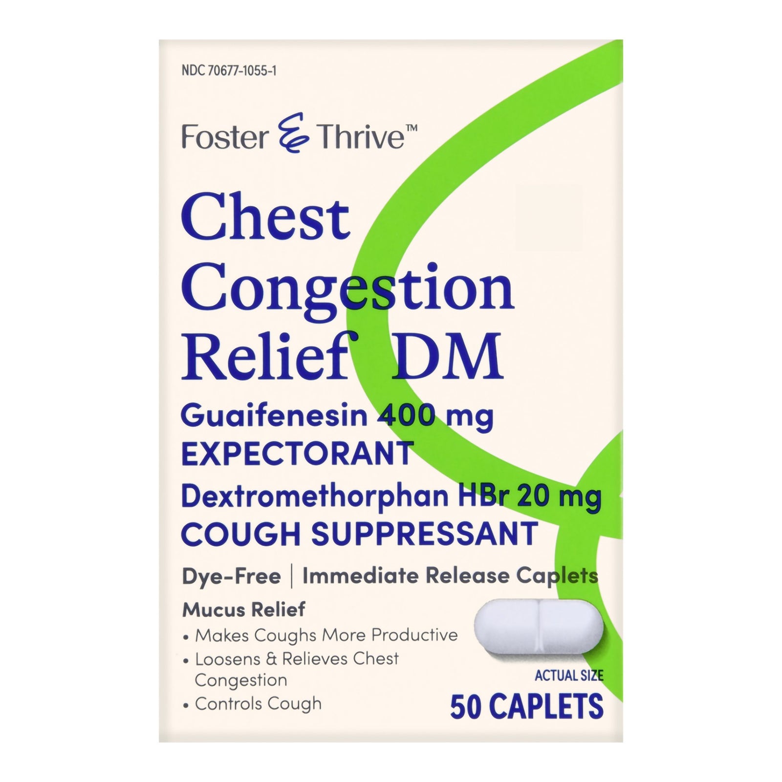 Foster & Thrive™ Cold and Cough Relief 400 mg - 20 mg Strength Tablets