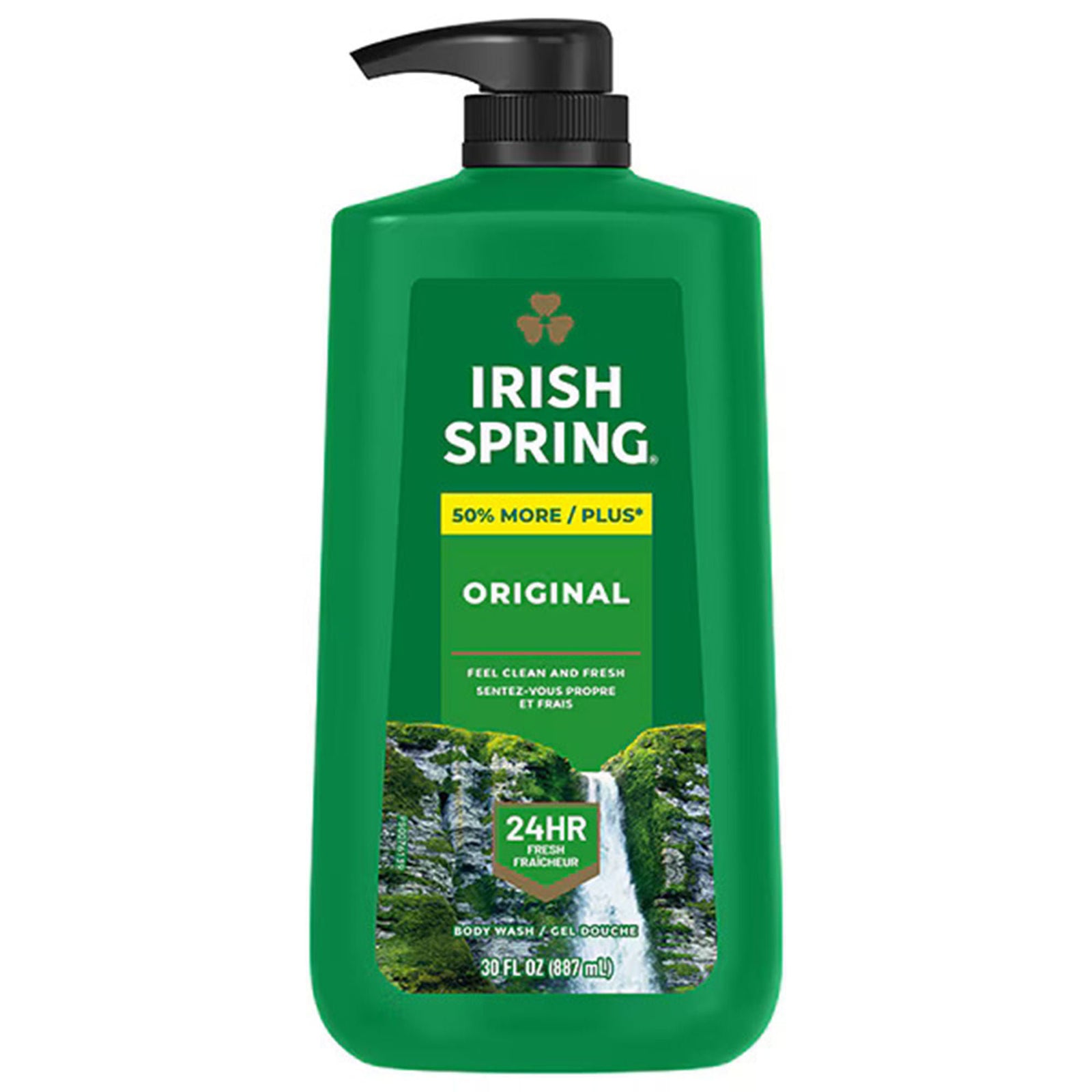 RJ Schinner Irish Spring Body Wash with Pump, 30 oz