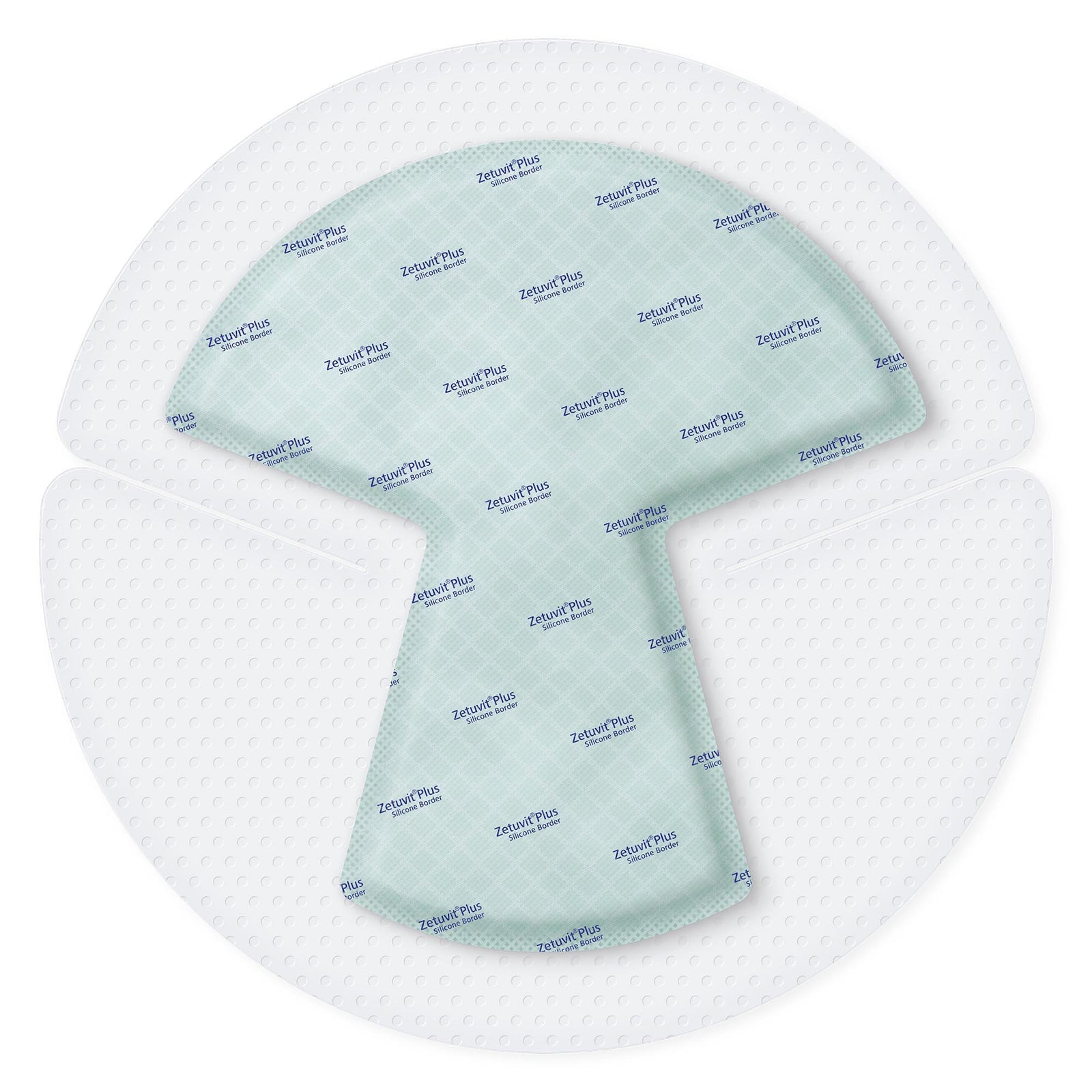 Zetuvit Plus Silicone Border Super Absorbent Dressing 10 x 10 Inch Heel
