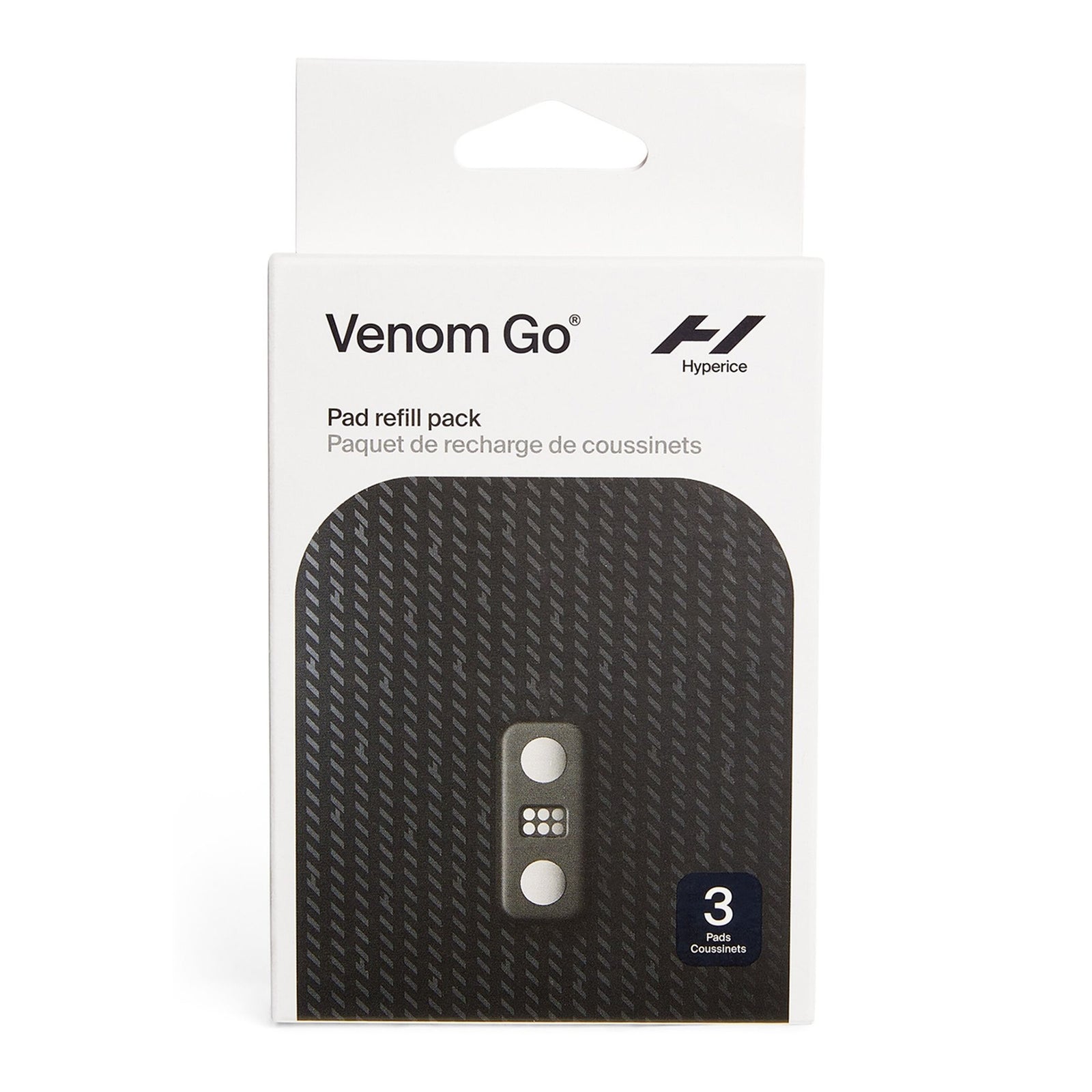 Hyperice Venom Go Replacement Heat and Massage Therapy Pads (3-Pack)