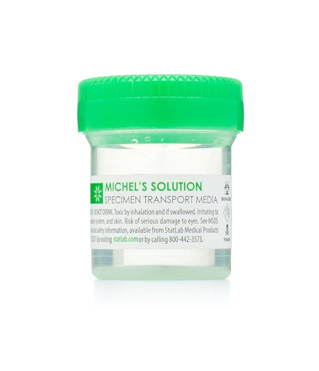 Prefilled Michel Transport Medium Container 20 mL Screw Cap