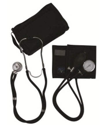 Teal MatchMates Dual Head Sprague Stethoscope with Palm Aneroid Blood Pressure Kit