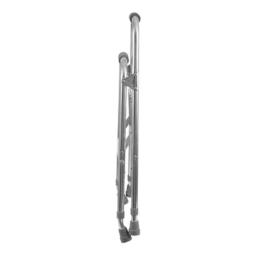 DMI Hemi Aluminum Side Step Folding Walker - 30 to 35 Inch Height