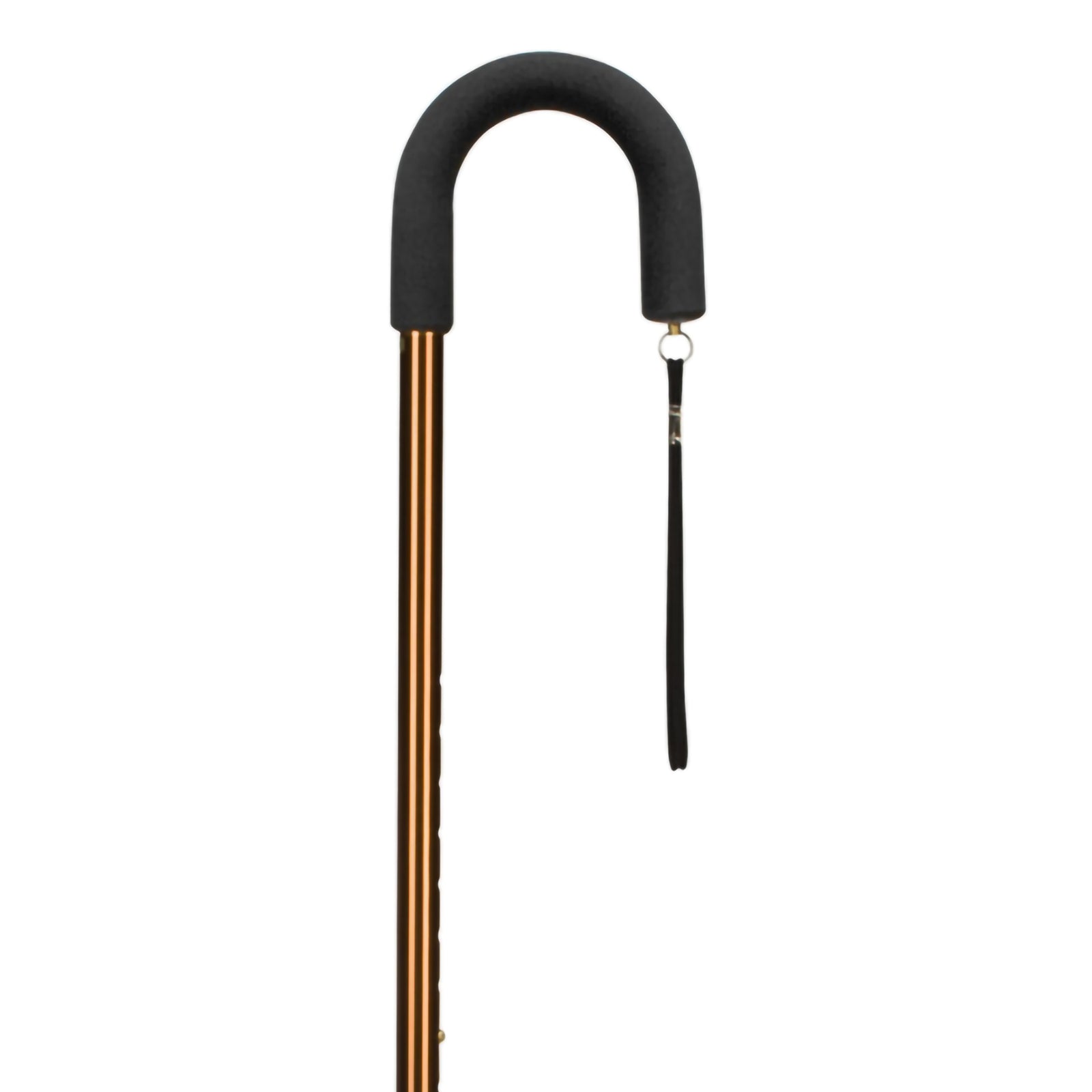 DMI Adjustable Aluminum Cane with Round Handle - 30 to 39 Inch Height