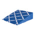 DMS Bed Wedge Pillow with Spill-Resistant Cover, Blue Moroccan, 7 x 24 x 24 in.