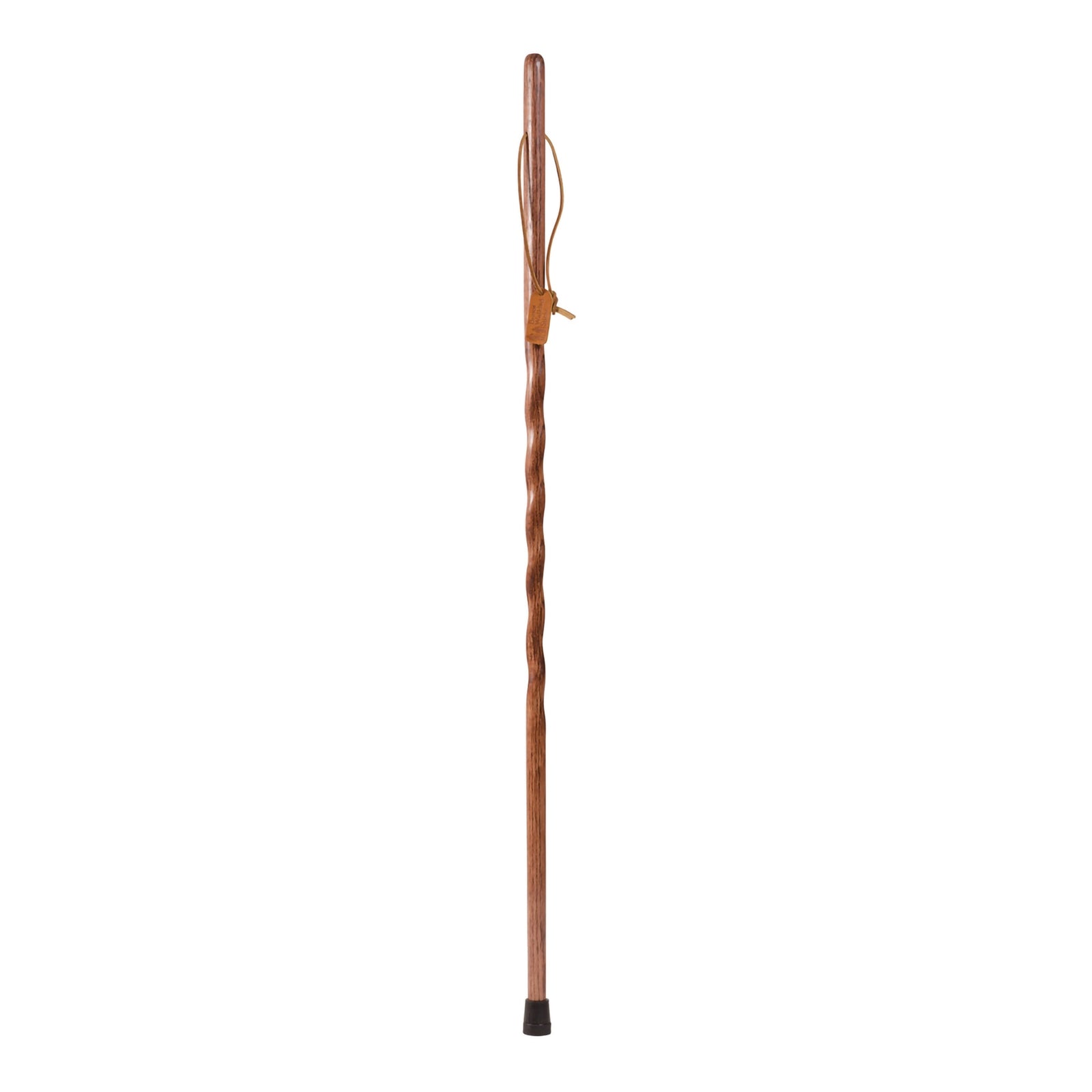 Brazos Twisted Wood Walking Stick - 48 Inch Height, Red