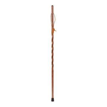 Brazos Twisted Wood Walking Stick - 48 Inch Height, Red