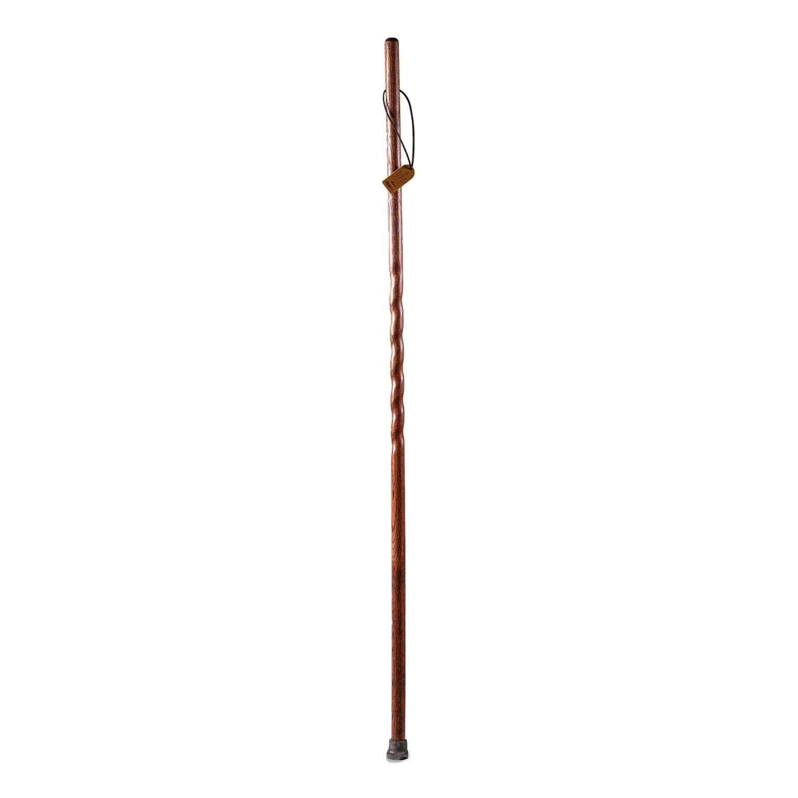 Brazos Twisted Trekker Wood Walking Stick - 55 Inch Red Oak